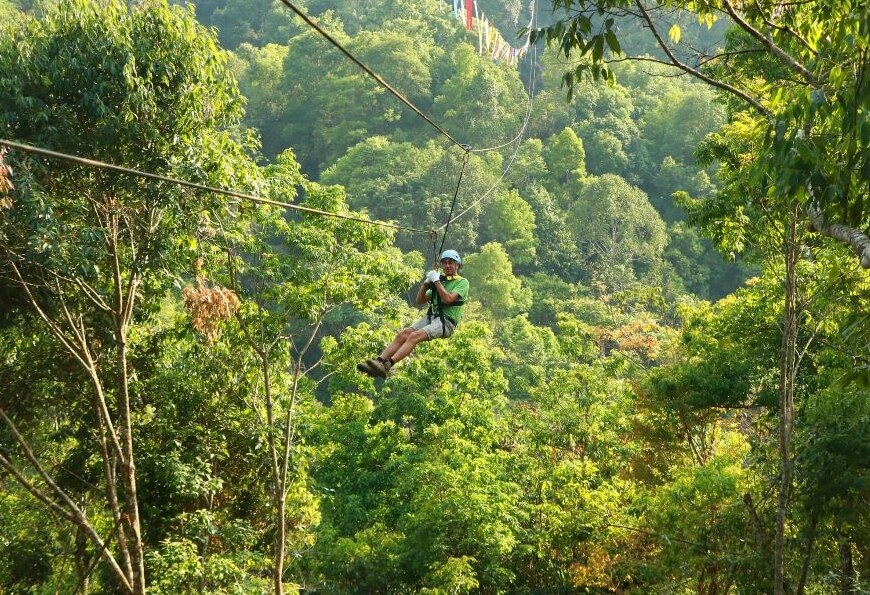 Zipline nabij Chiang Mai