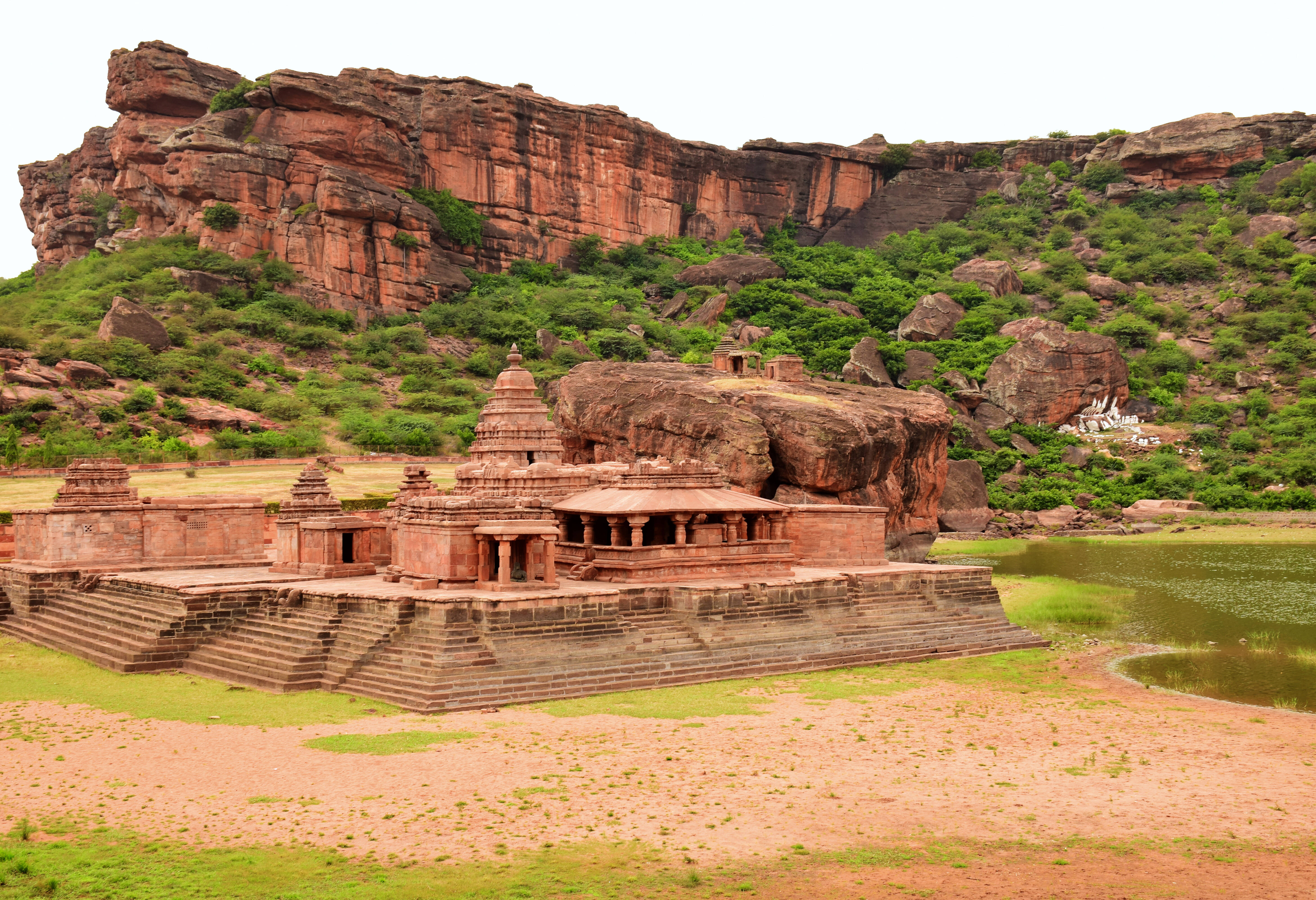 Grottempels van Badami in Karnataka