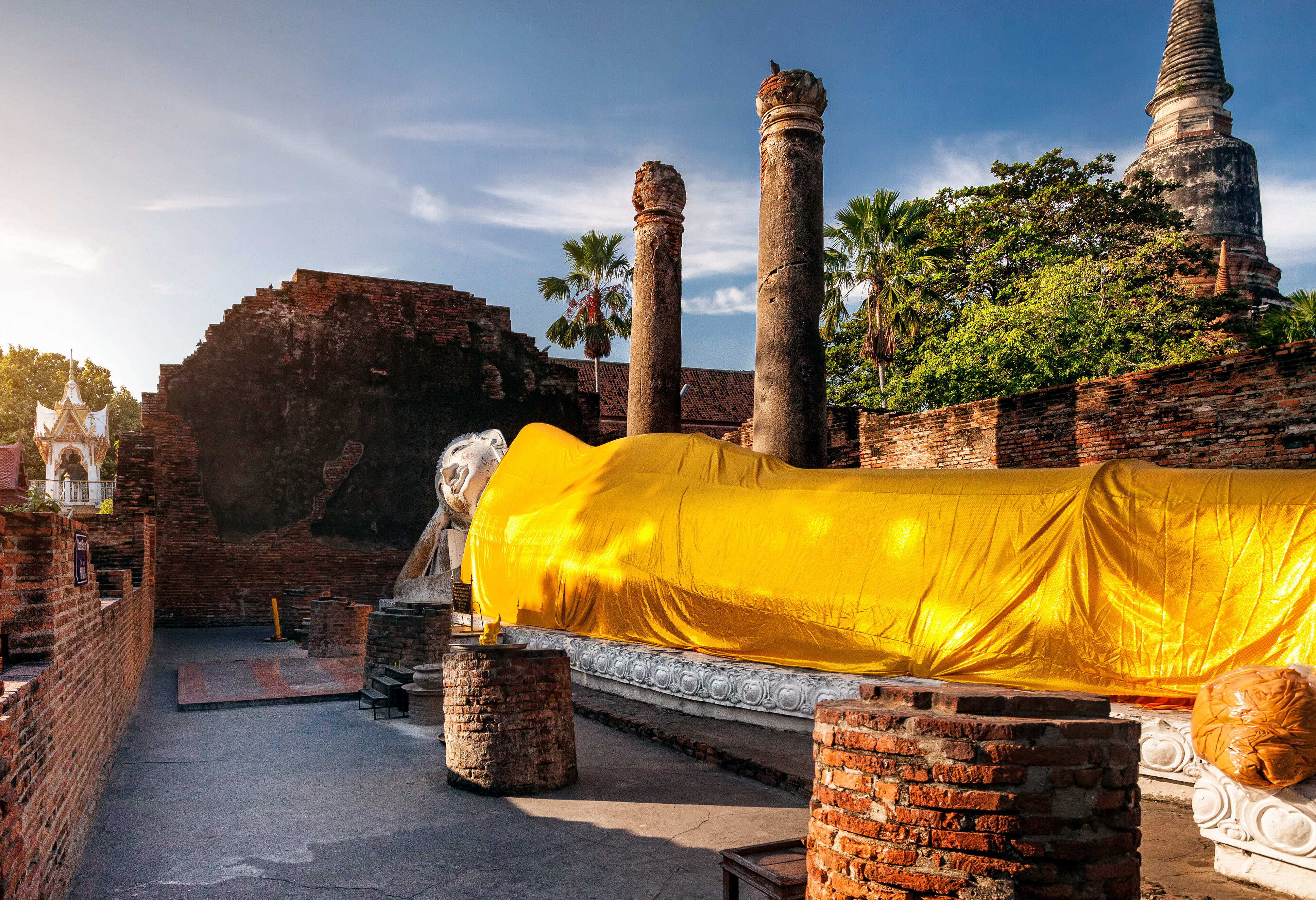 Liggende Boeddha in Ayutthaya
