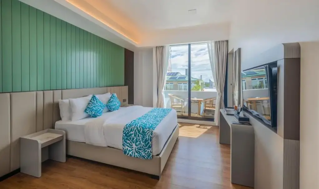 Malediven Maafushi Arena Beach Hotel Standaard Deluxe Kamer