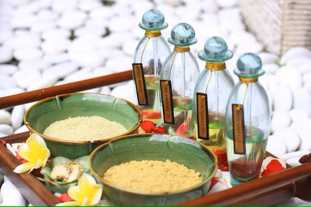 Spaproducten in het Mutiara Bali in Seminyak