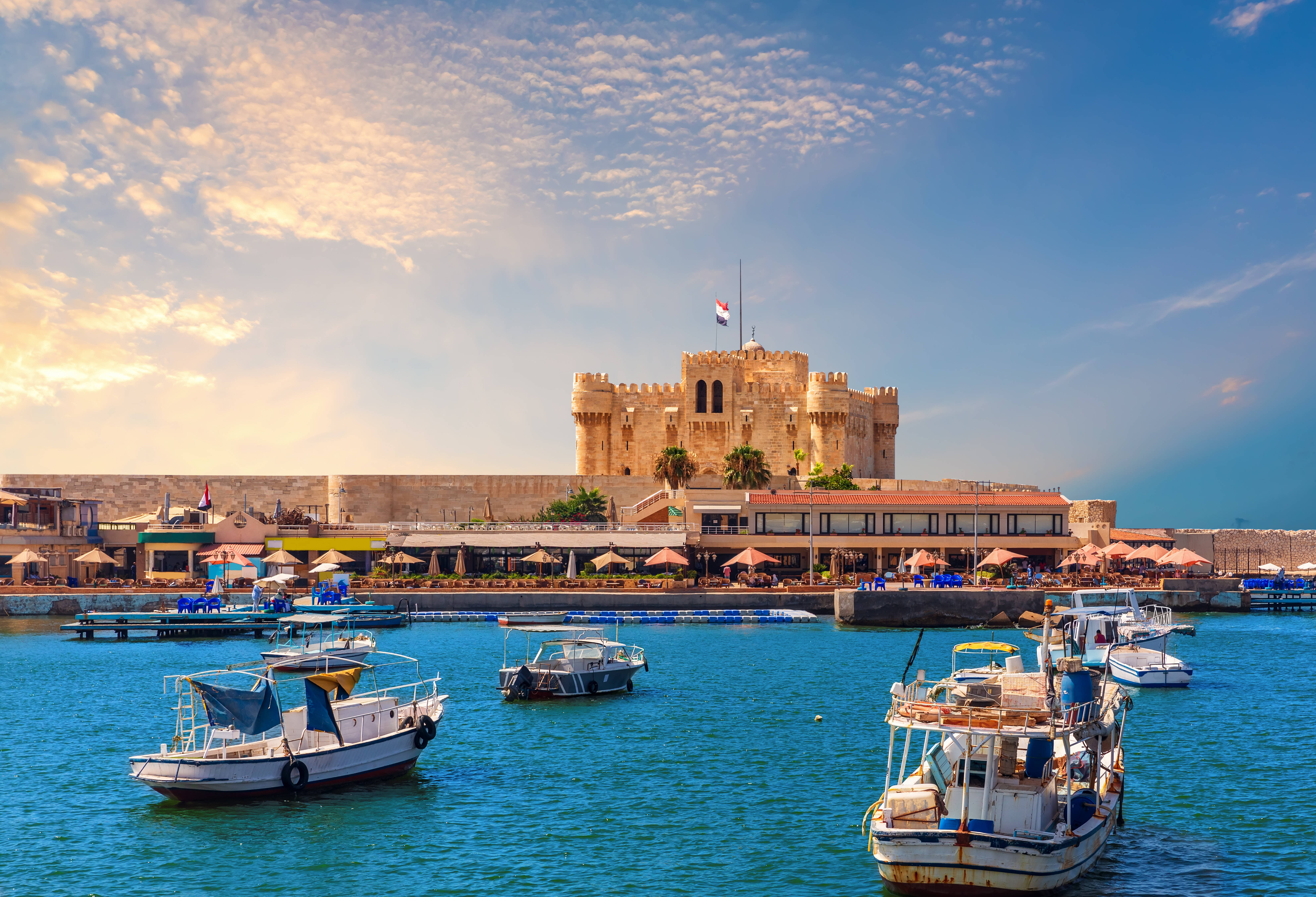 Haven van Alexandrië in Egypte