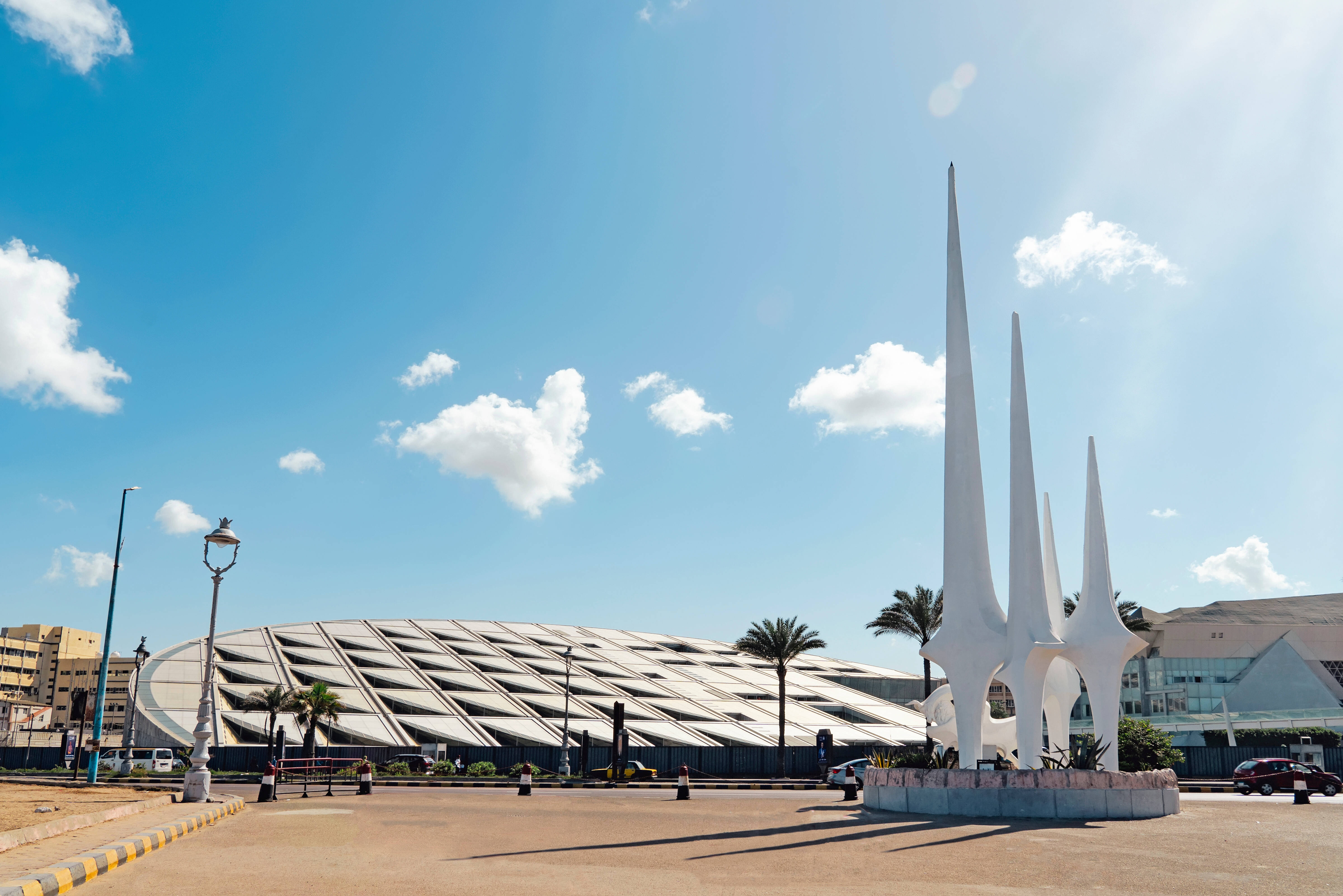 bibliotheek van Alexandrië Egypte