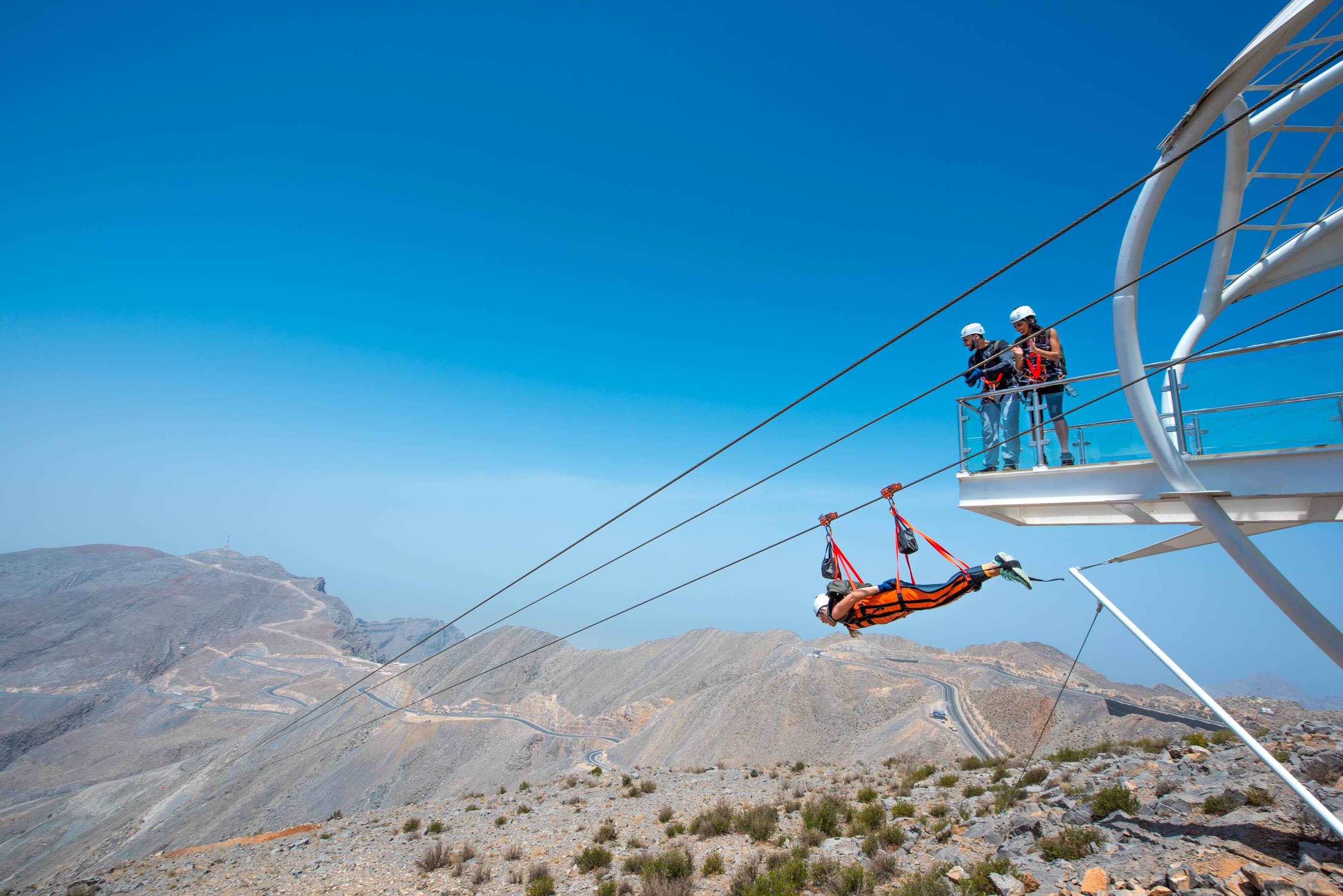 Emiraten Ras al Khaimah Jebel Jais Zipline