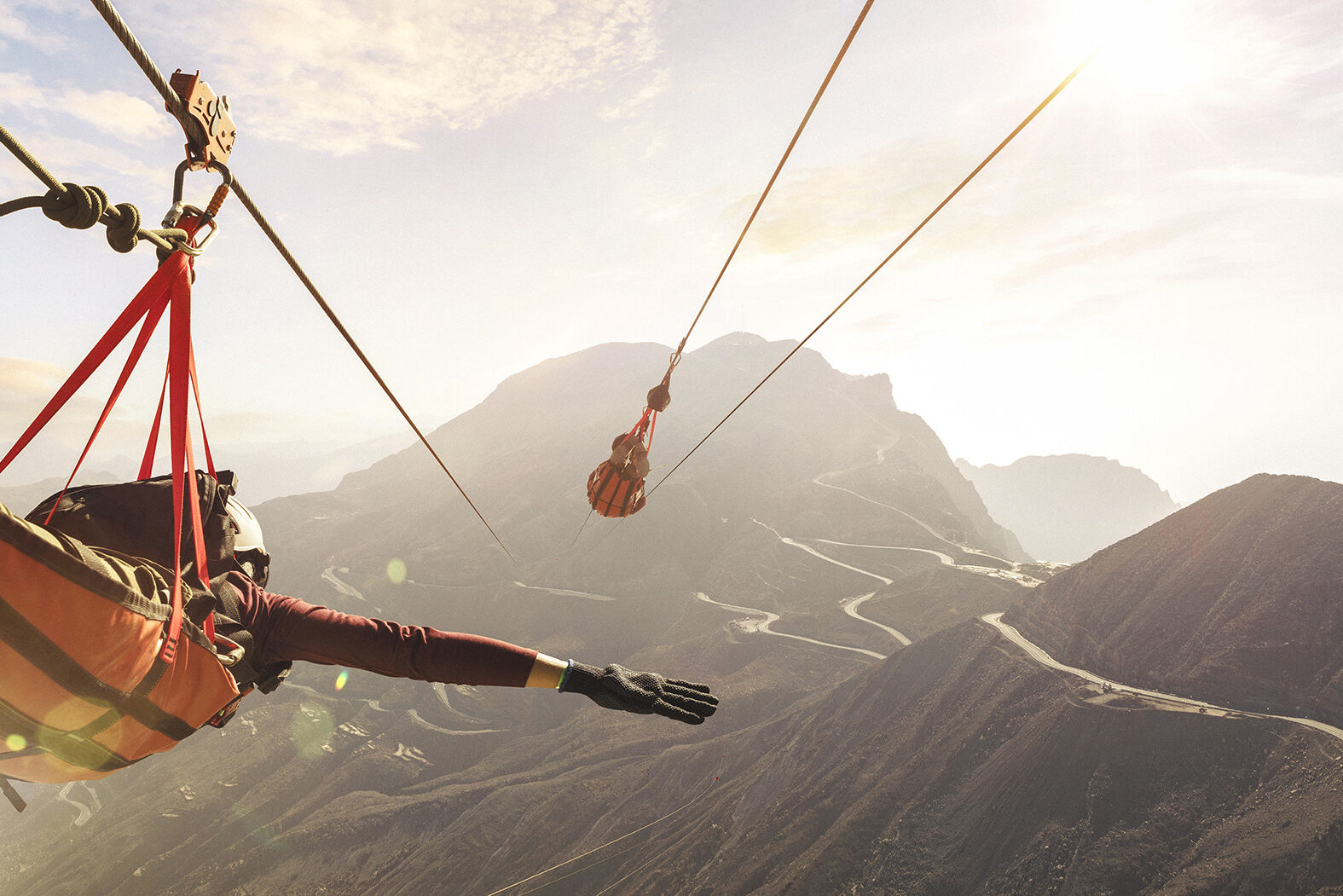 Emiraten Ras al Khaimah Jebel Jais Zipline