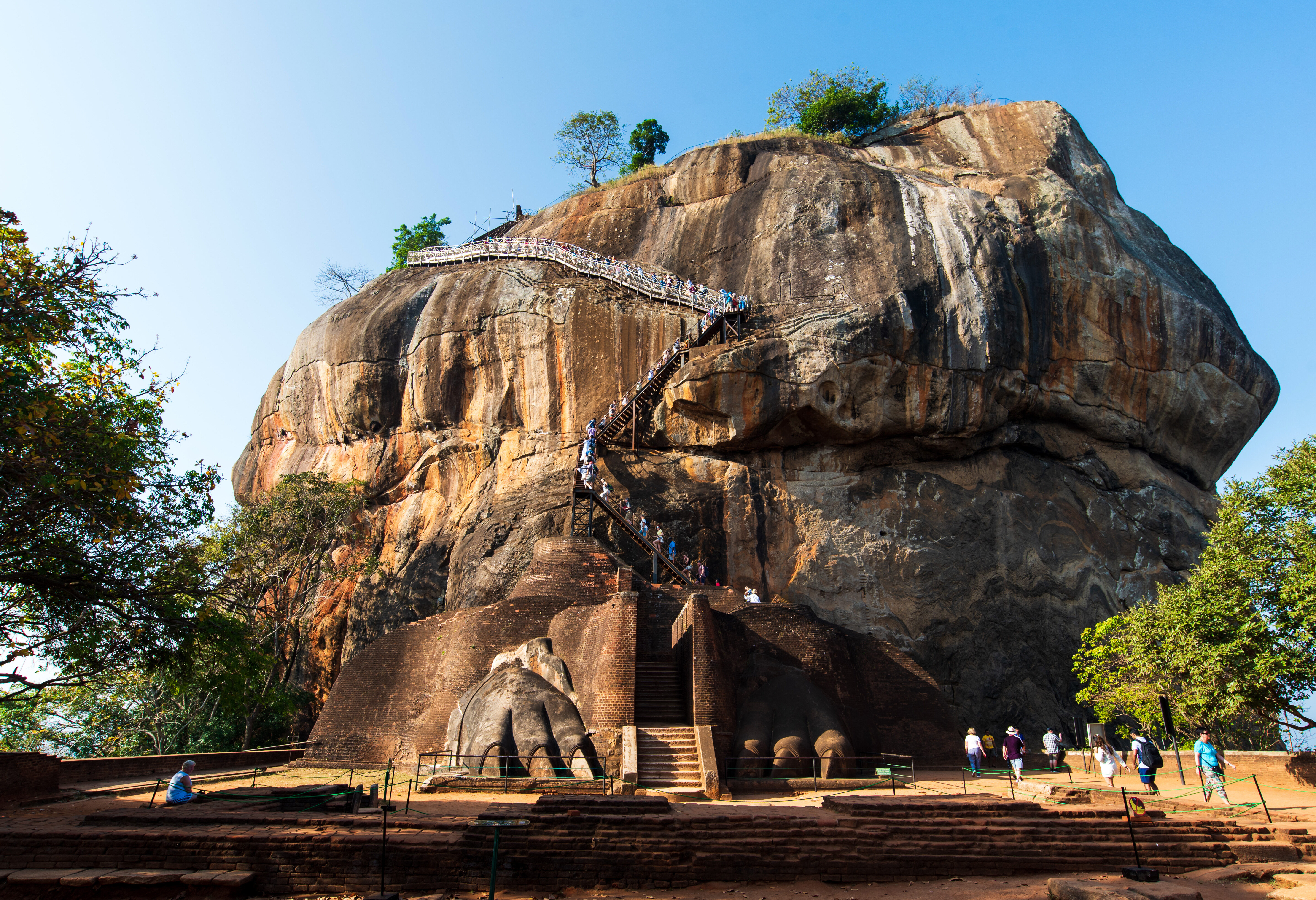 Sri Lanka Sigiriya Leeuwenrots Tra[
