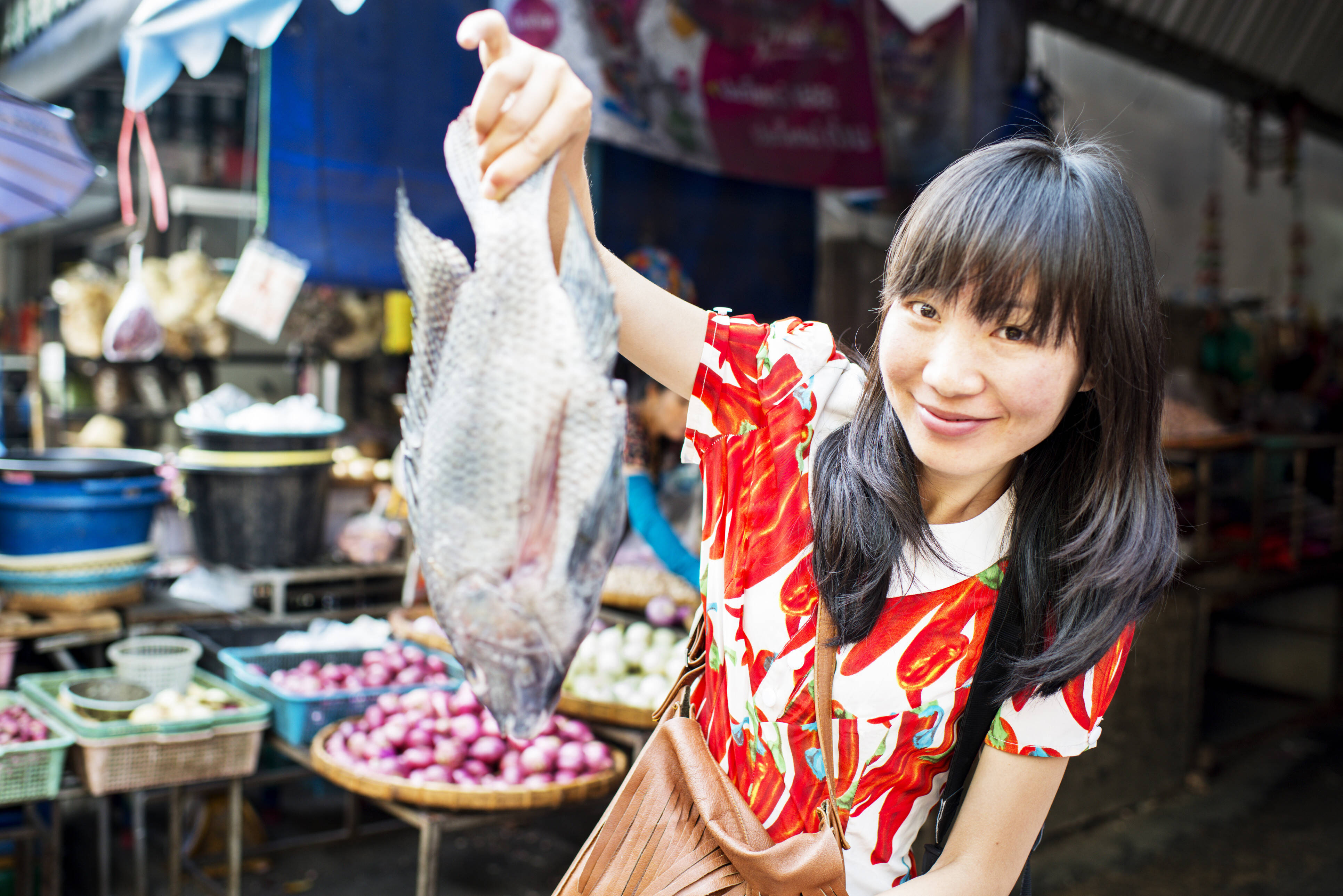 Lokale markt in Thailand