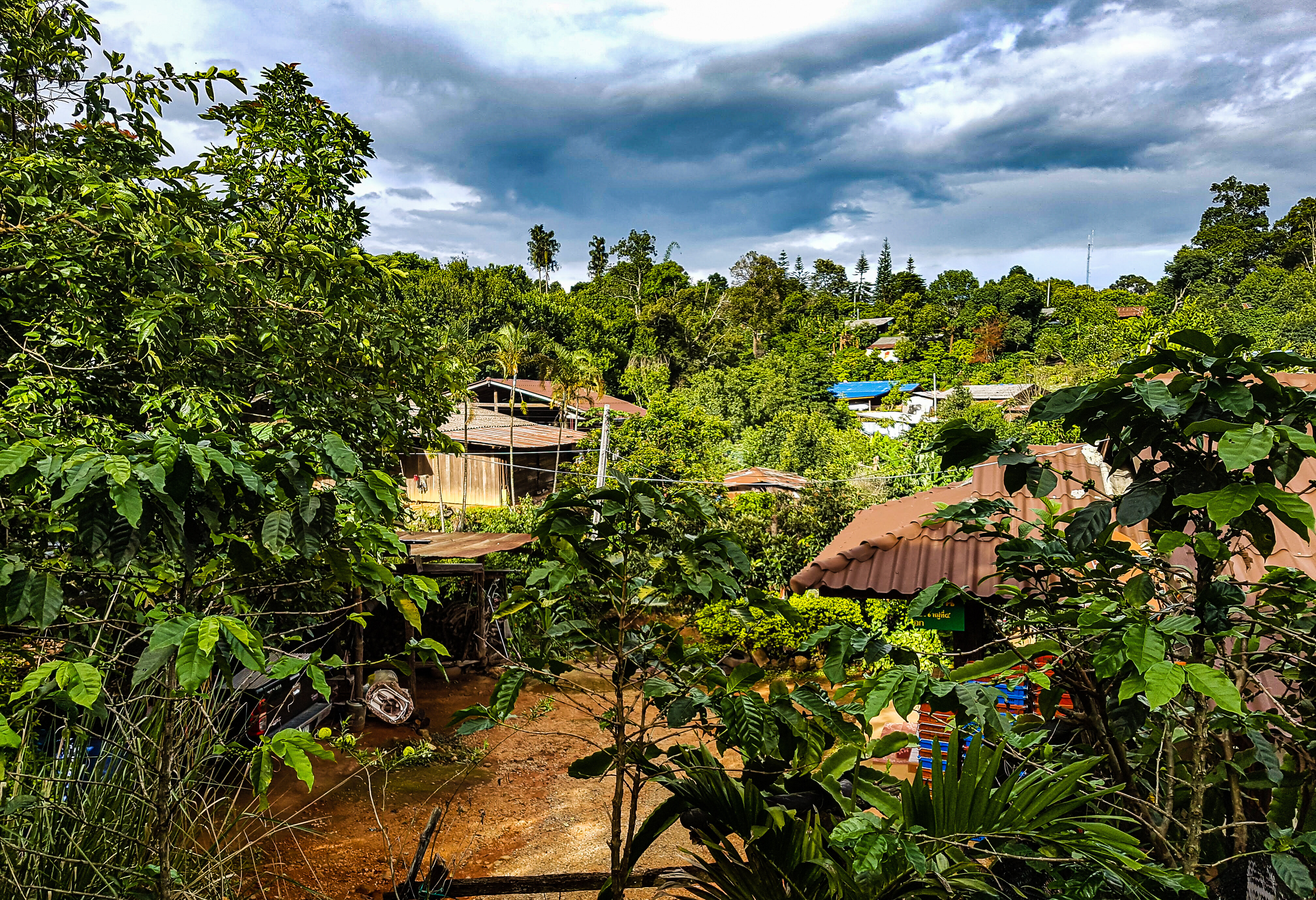 Lokaal dorpje in de heuvelachtige omgeving van Chiang Mai