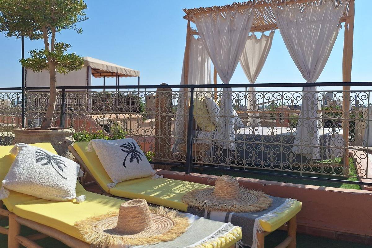 Marokko Marrakech Riad el Grably Terras