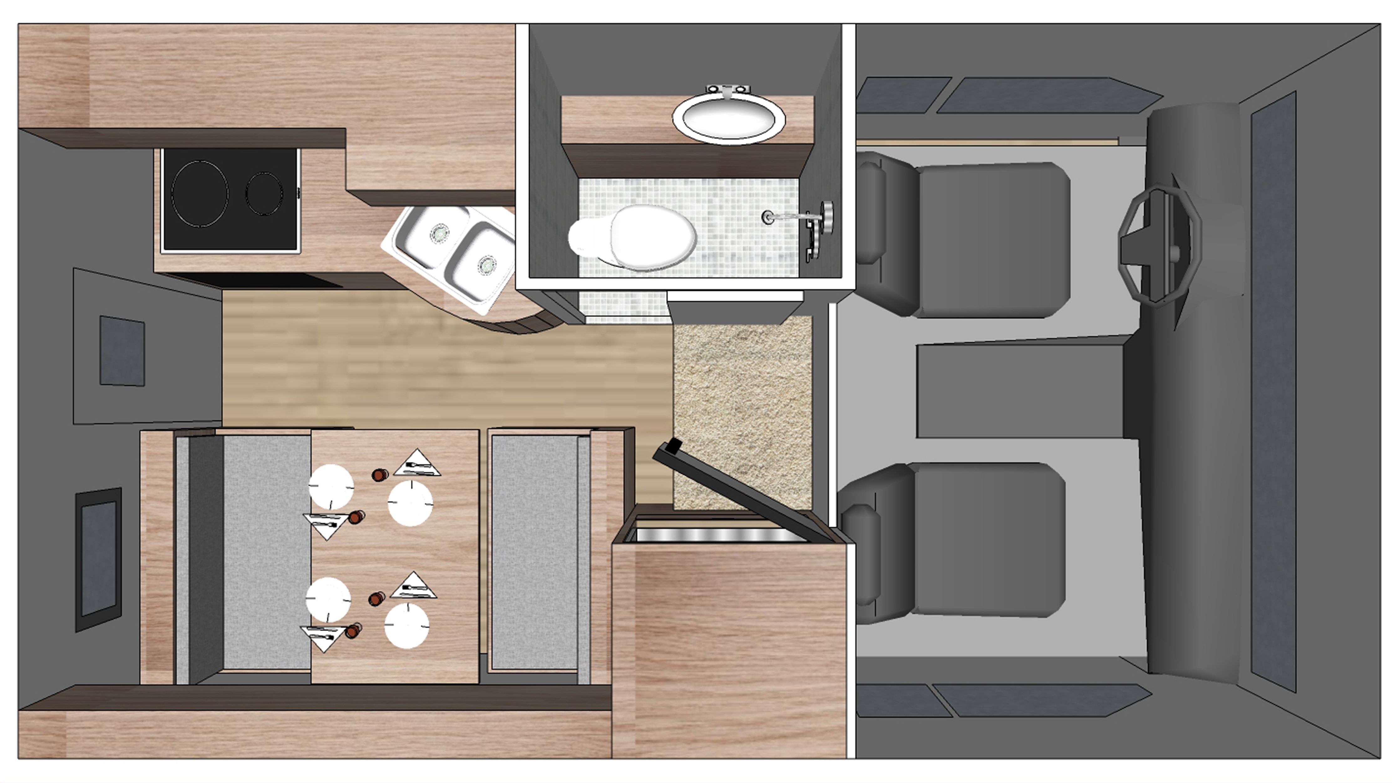Canada Fraserway Truck Camper dagindeling