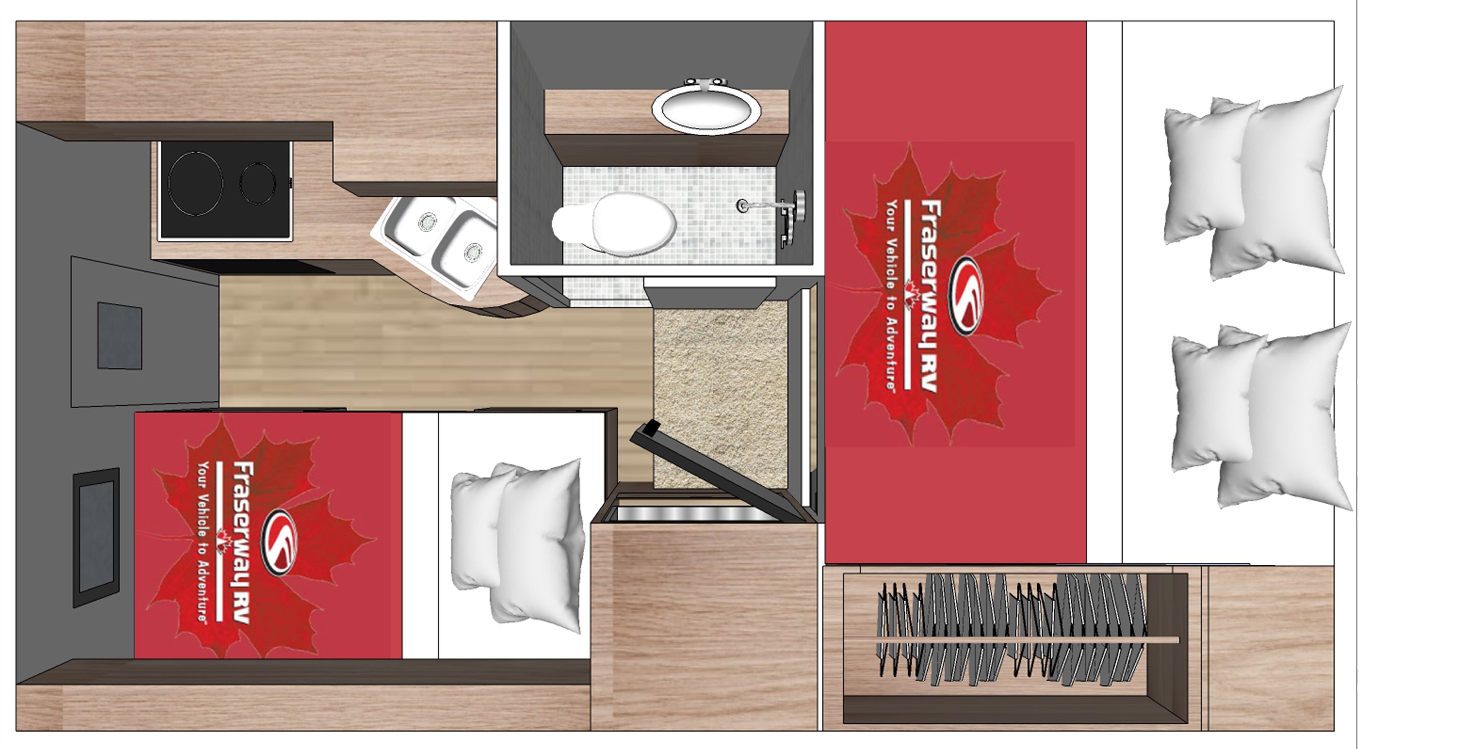 Canada Fraserway Truck Camper Nachtindeling