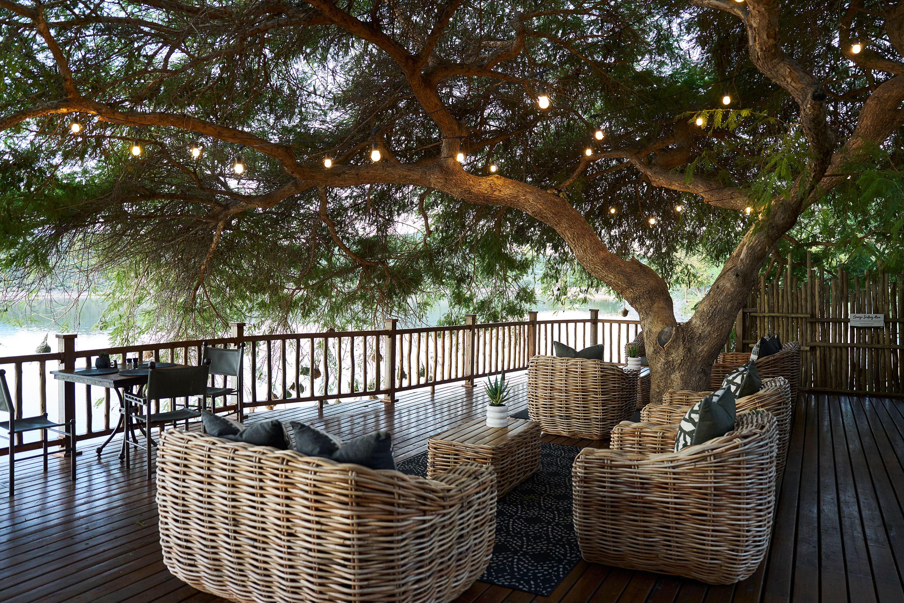 Zuid-Afrika Oudtshoorn Klein Karoo Buffelsdrift Game Lodge Restaurant