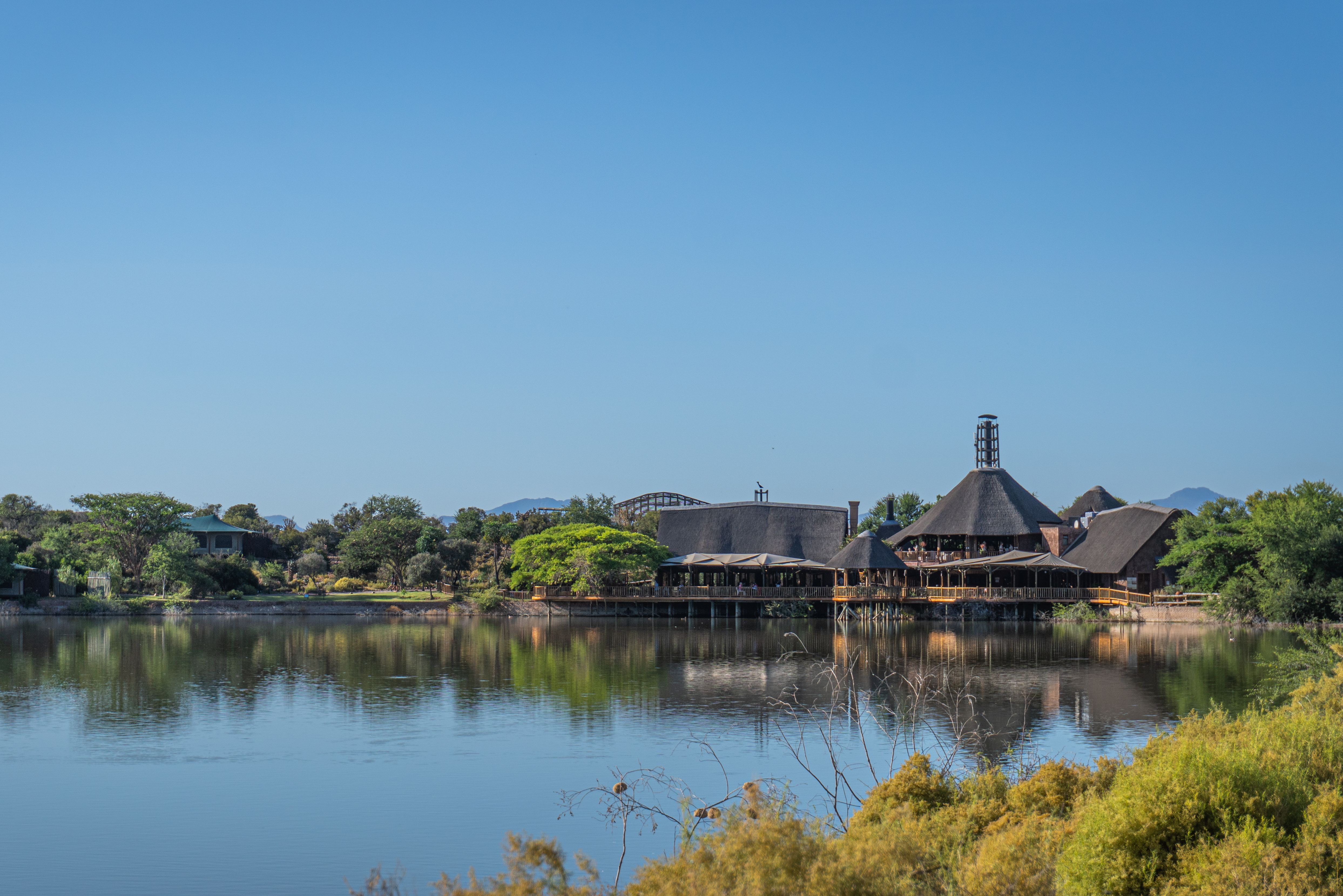 Zuid-Afrika Oudtshoorn Klein Karoo Buffelsdrift Game Lodge Landschap