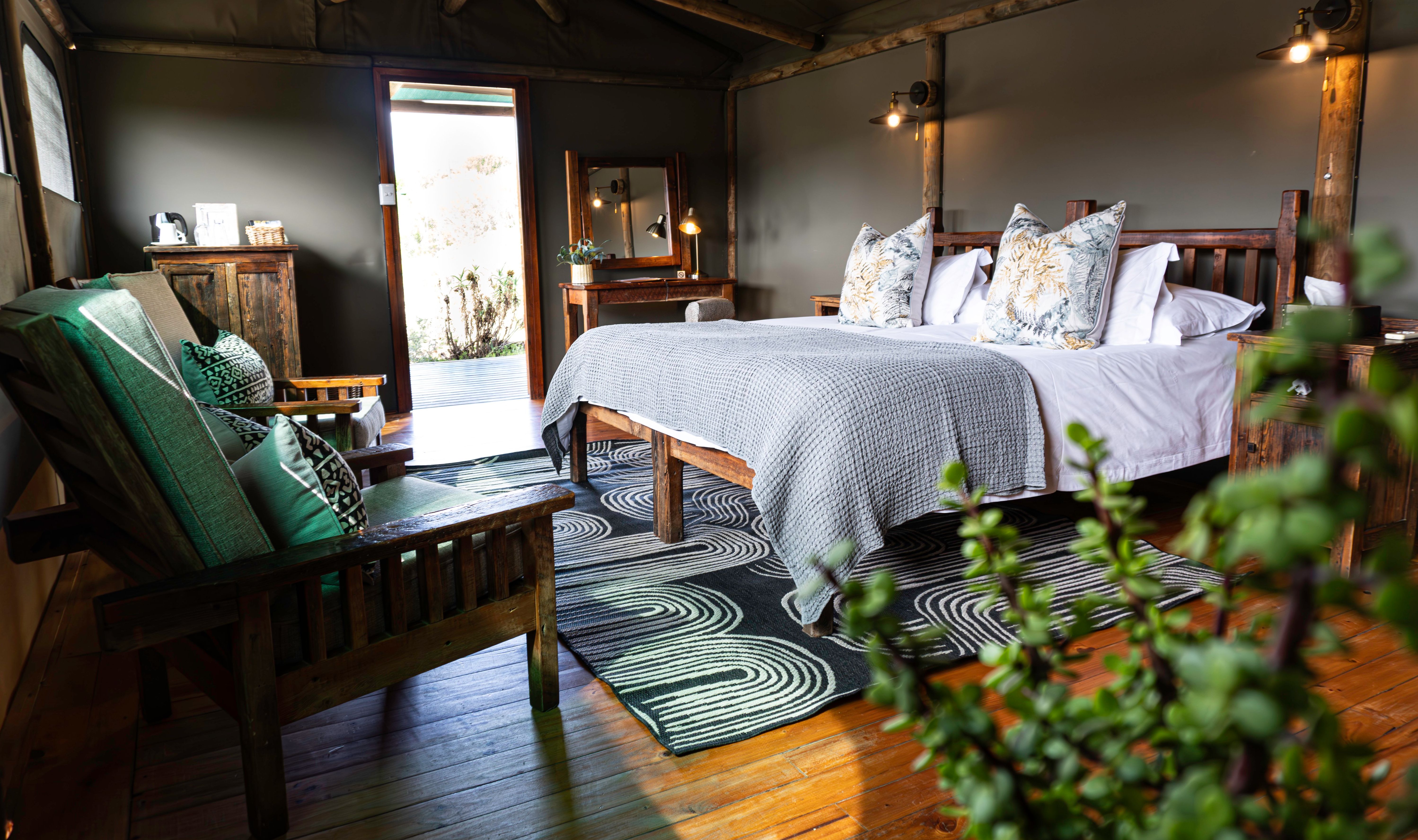 Zuid-Afrika Oudtshoorn Klein Karoo Buffelsdrift Game Lodge Luxe Horizon Tent