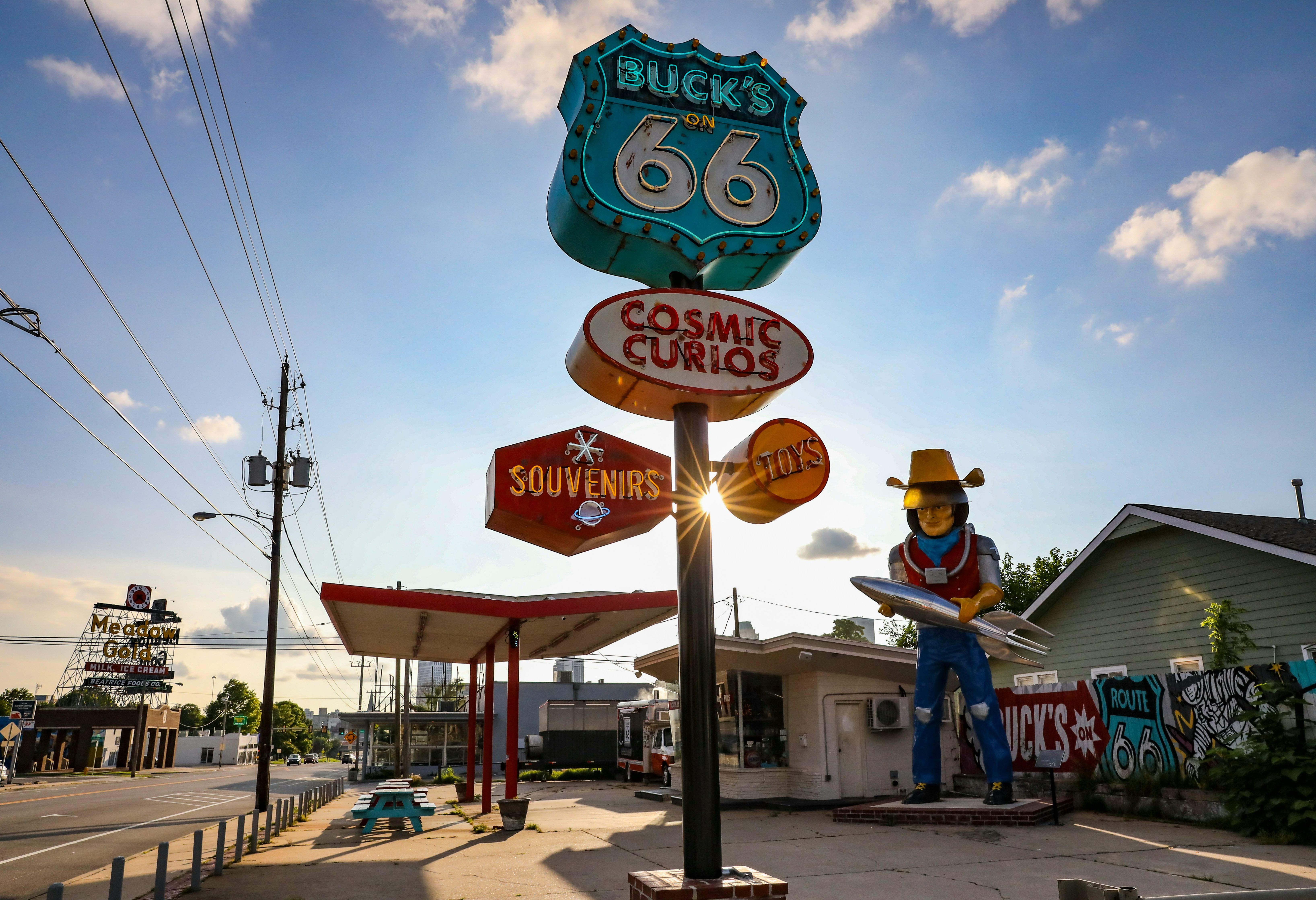 Amerika Tulsa Route 66 stop