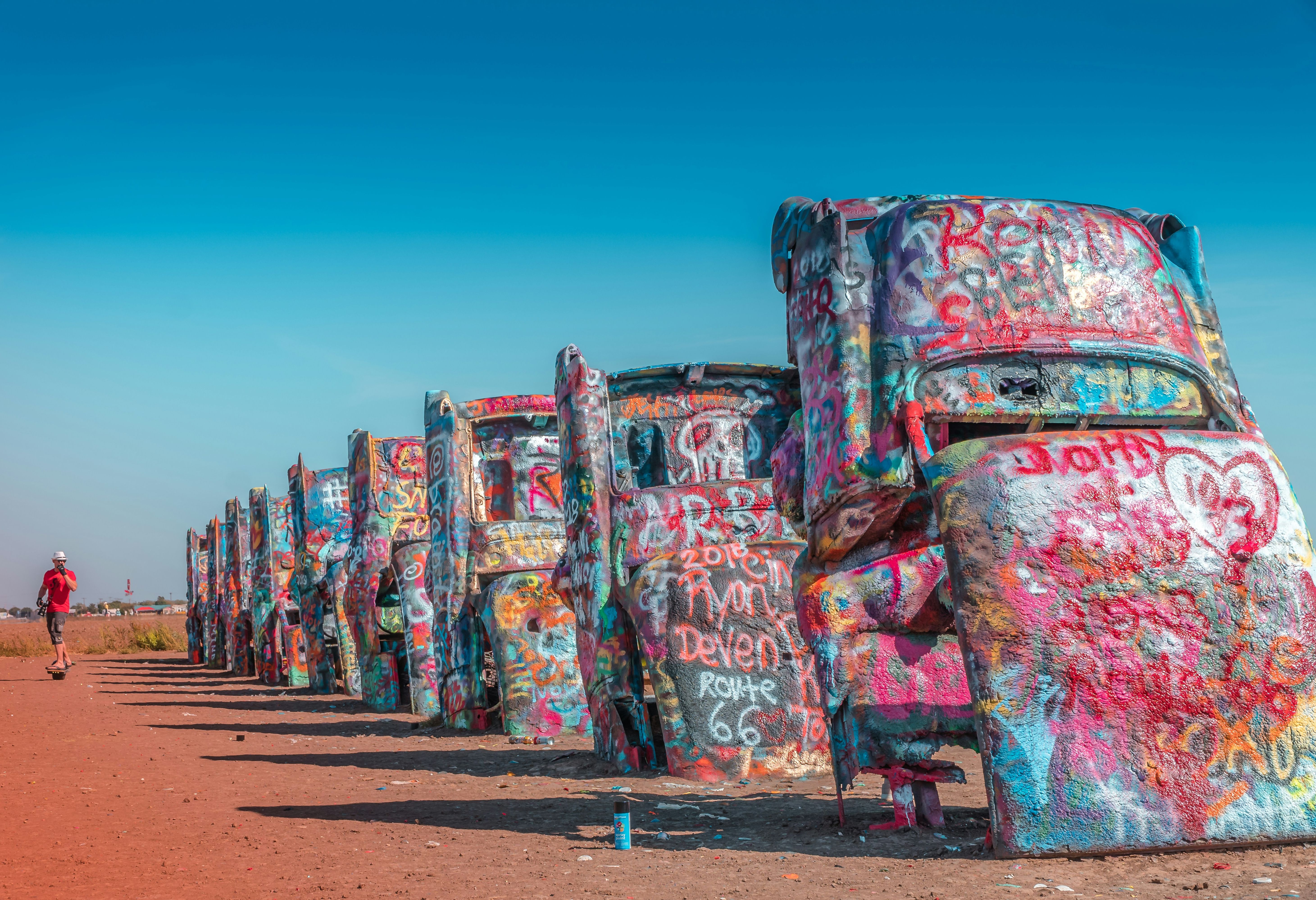 Amerika Texas Amarillo Cadillac Ranch