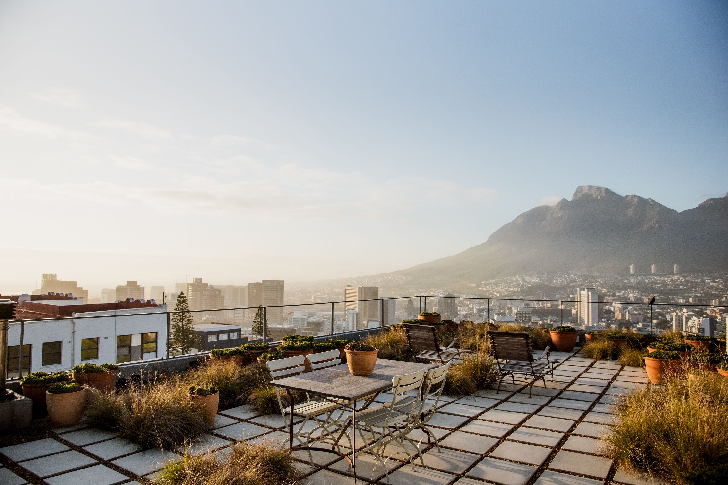 UItzicht van het dakterras