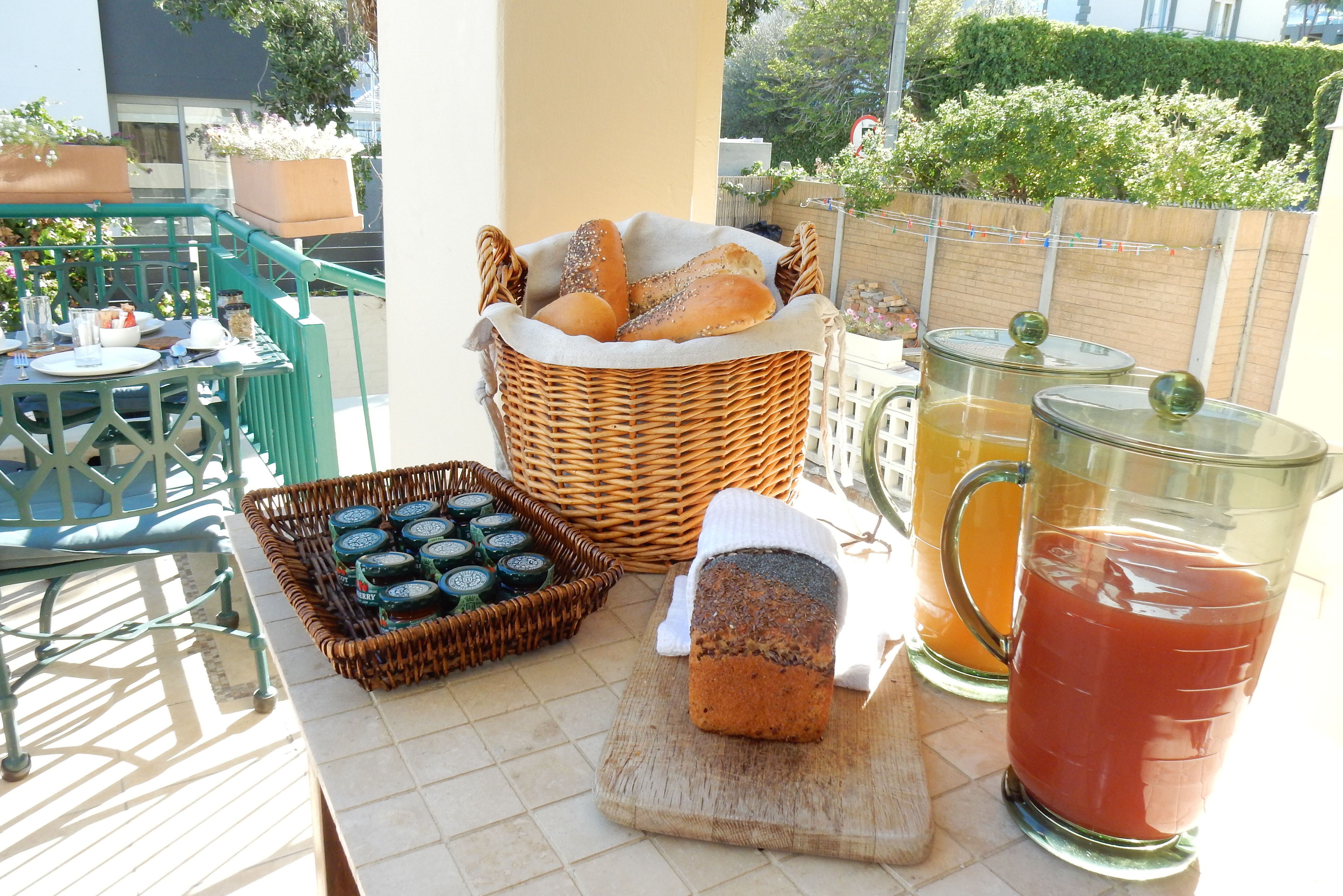 Ontbijt in Maartens Guesthouse in Kaapstad