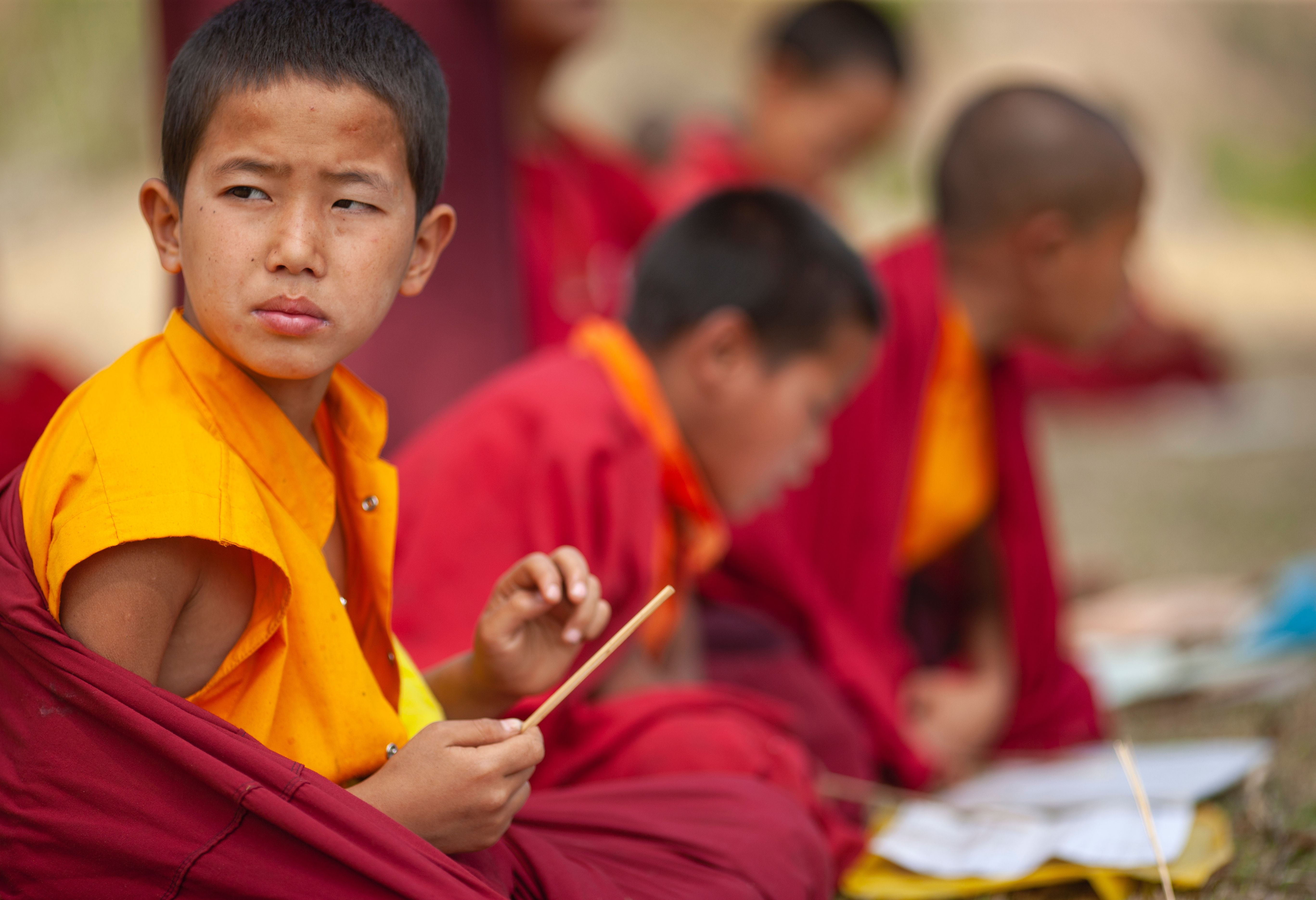 Jonge monik in China