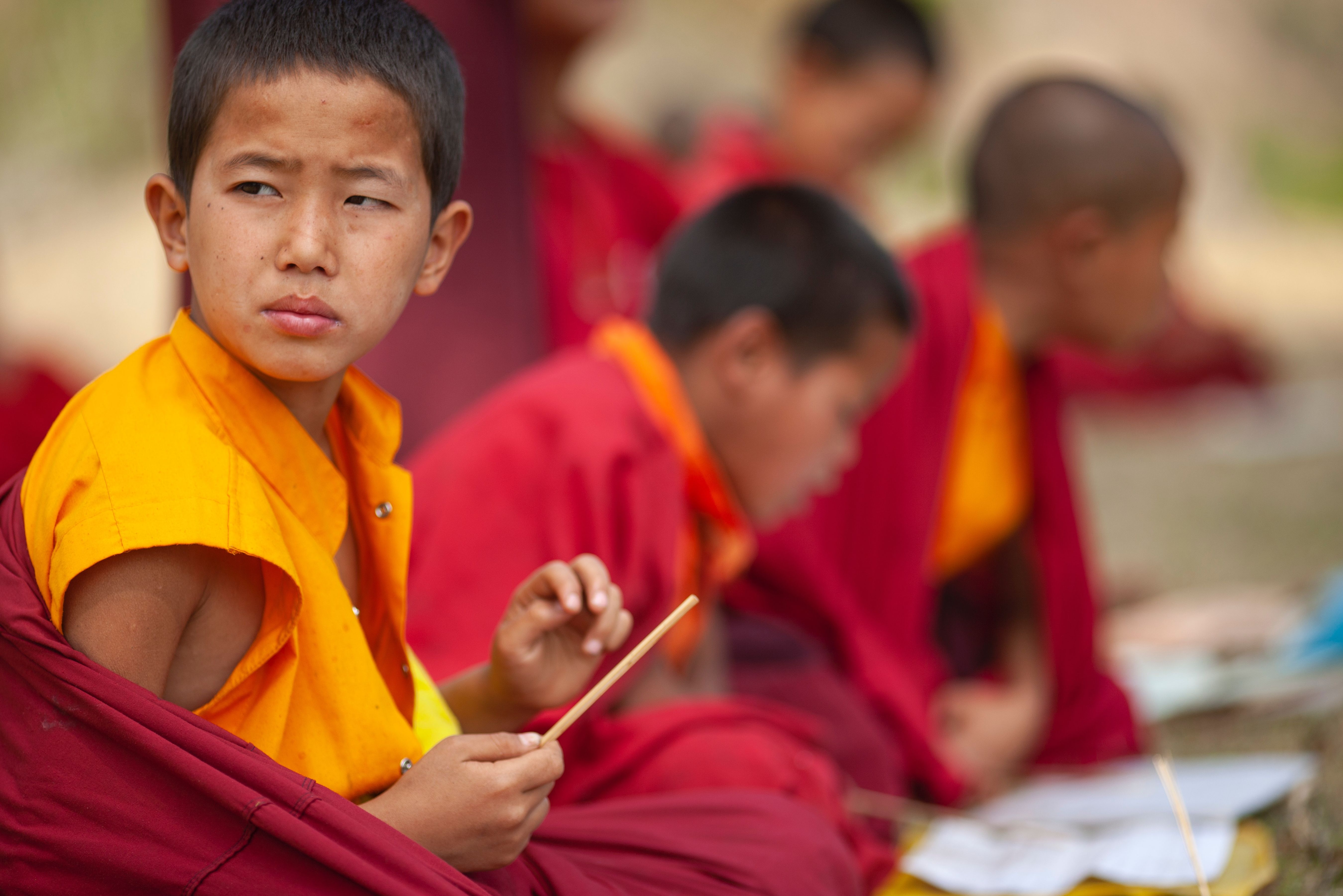 Jonge monnik in China