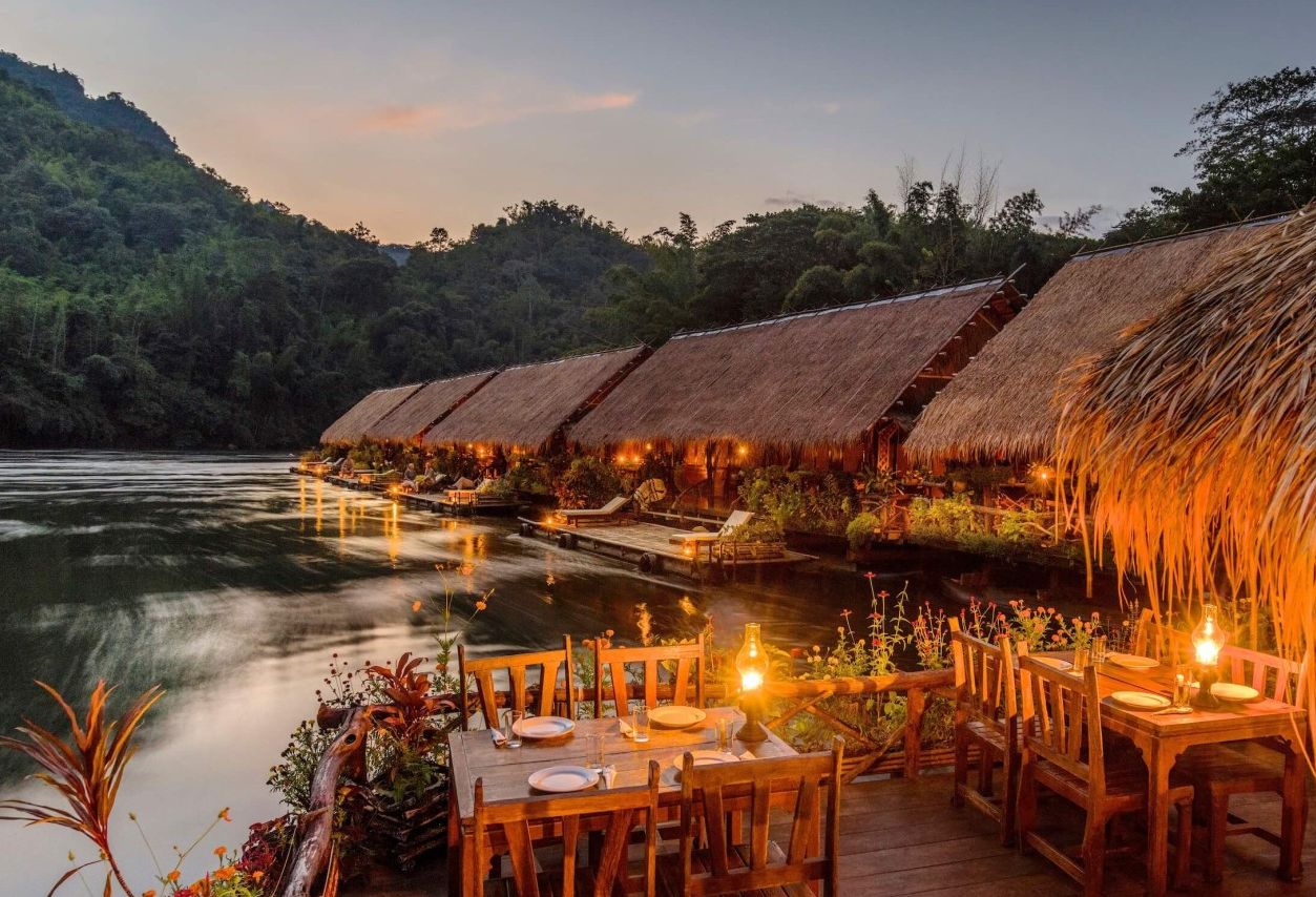Jungle Rafts River Kwai Thailand Kanchanaburi