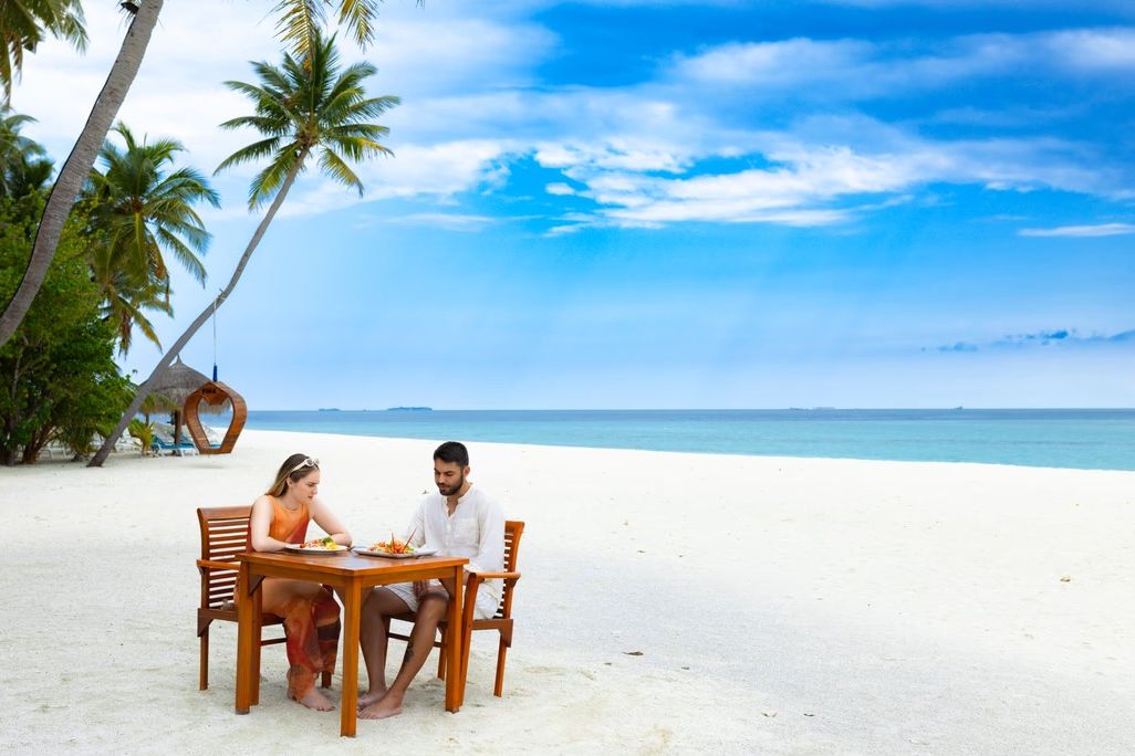 Malediven South Male Atol Fihalhohi Maldives Dineren Strand