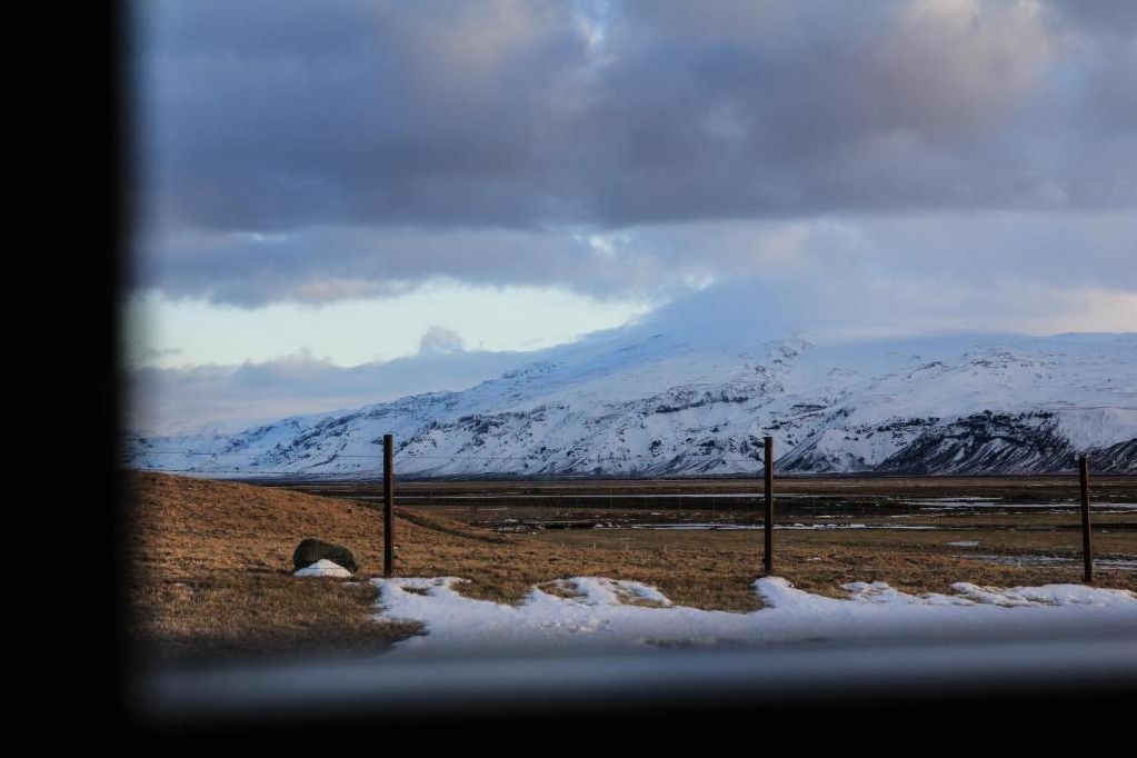 IJsland Hvolsvollur Hotel Fljoshild Uitzicht