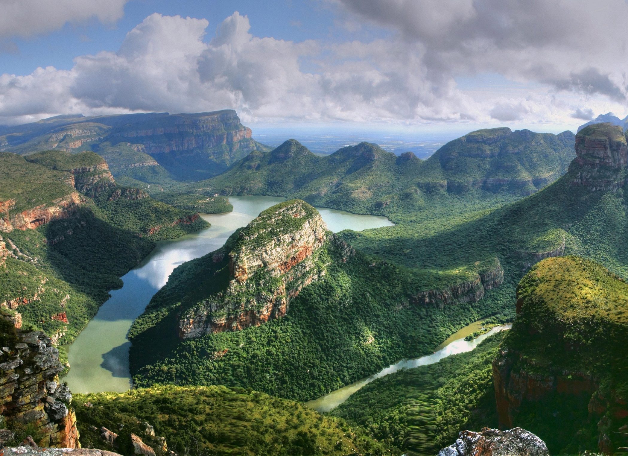 Blyde Rivier canyon in Zuid-Afrika