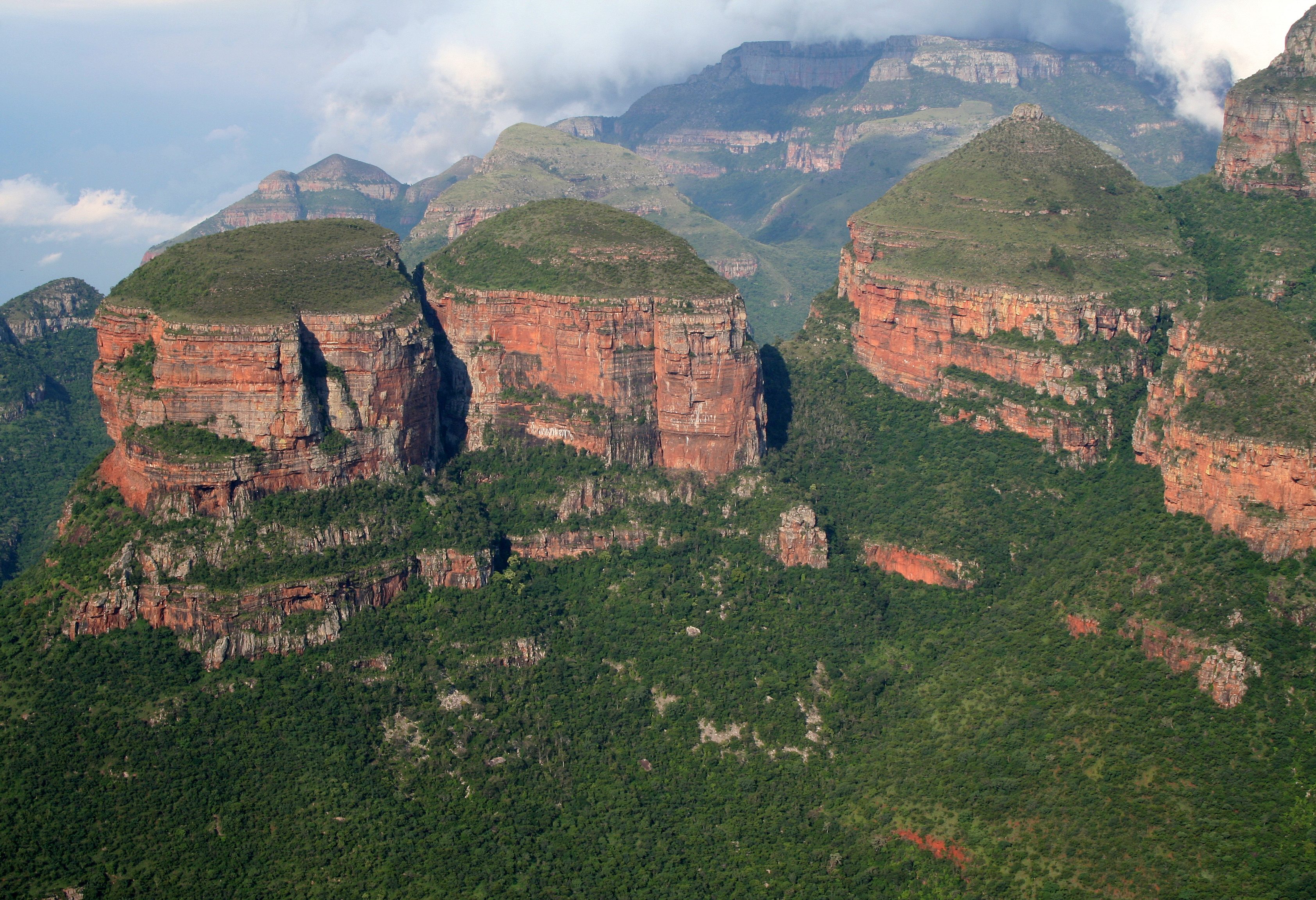 Blyde Rivier canyon in Zuid-Afrika