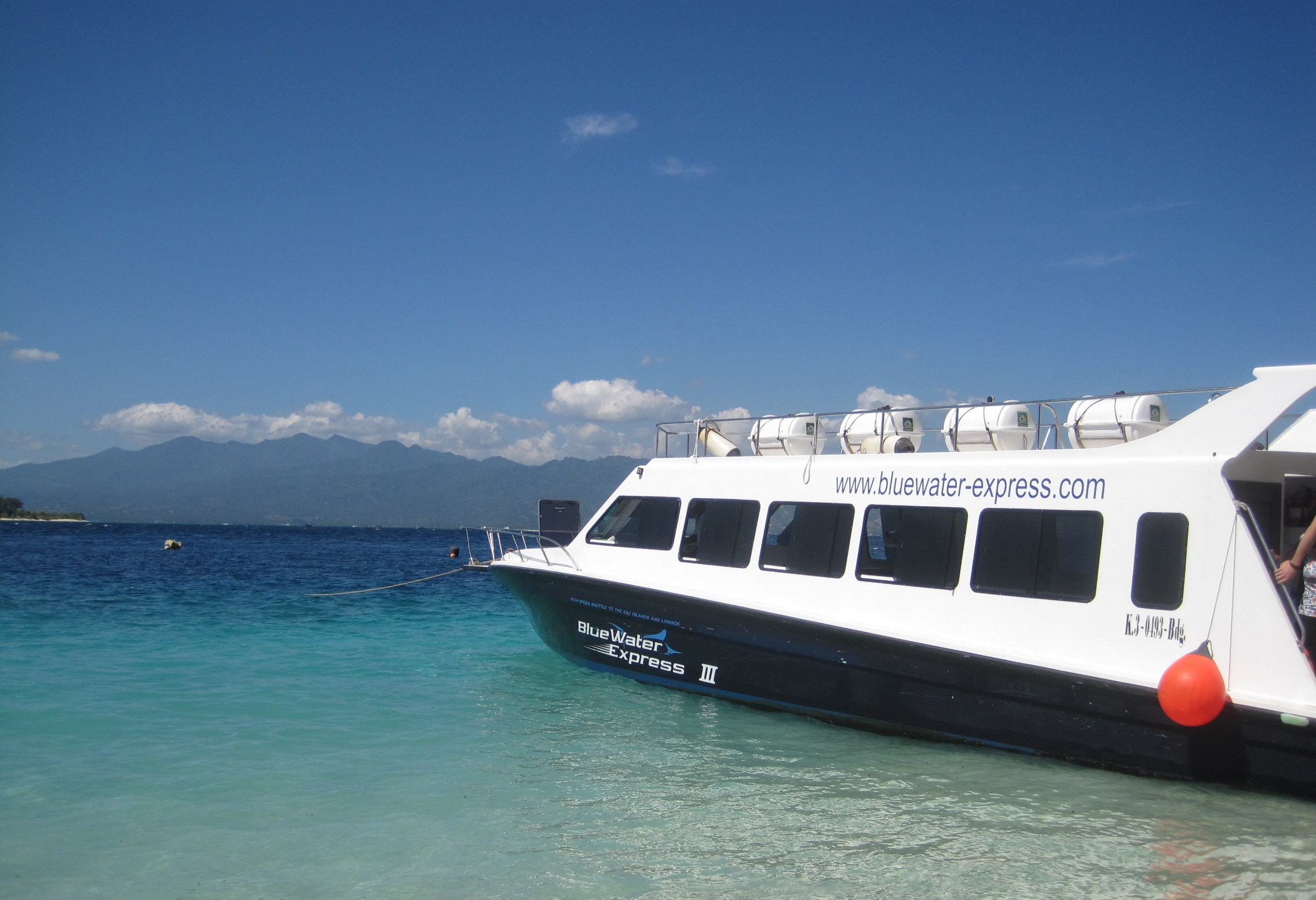 Blue Water Express speedboot Bali Gili Eilanden