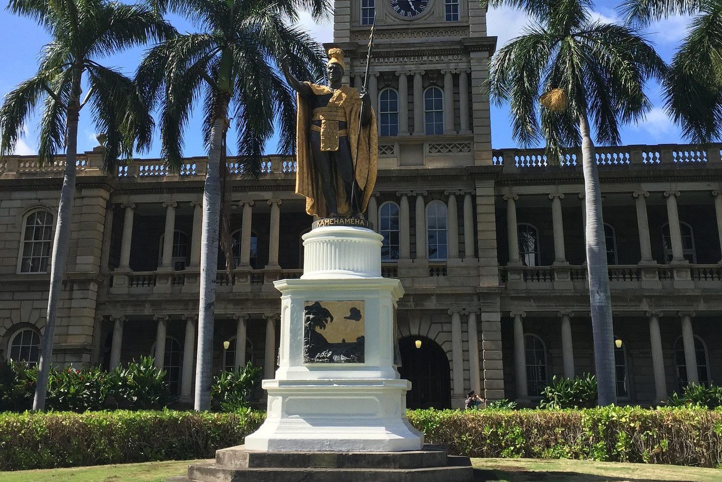 King-Kamehameha standbeeld in Honolulu, Hawaii