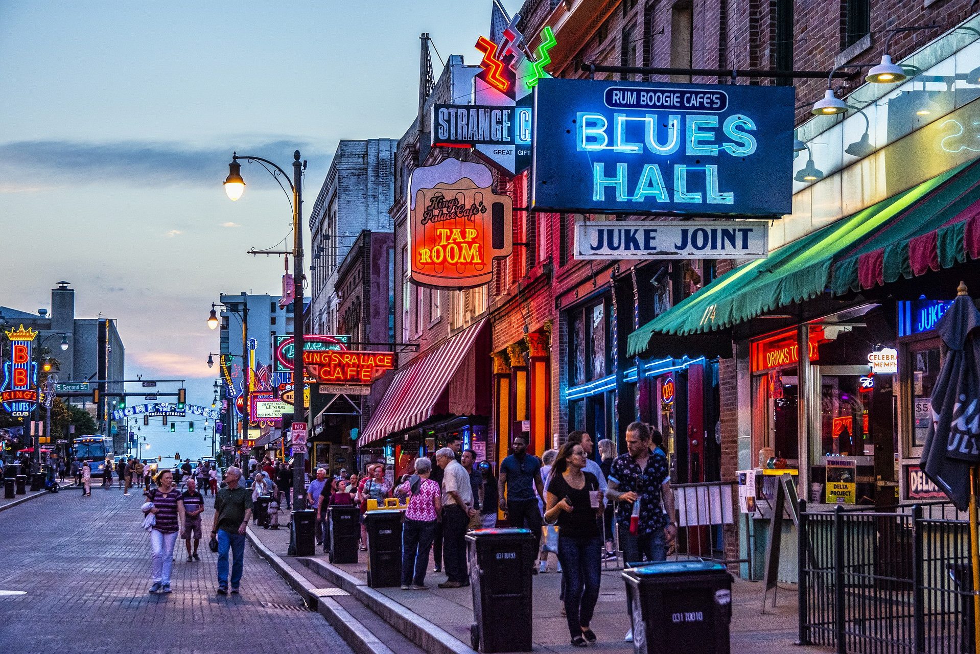 Blues city Memphis in Amerika