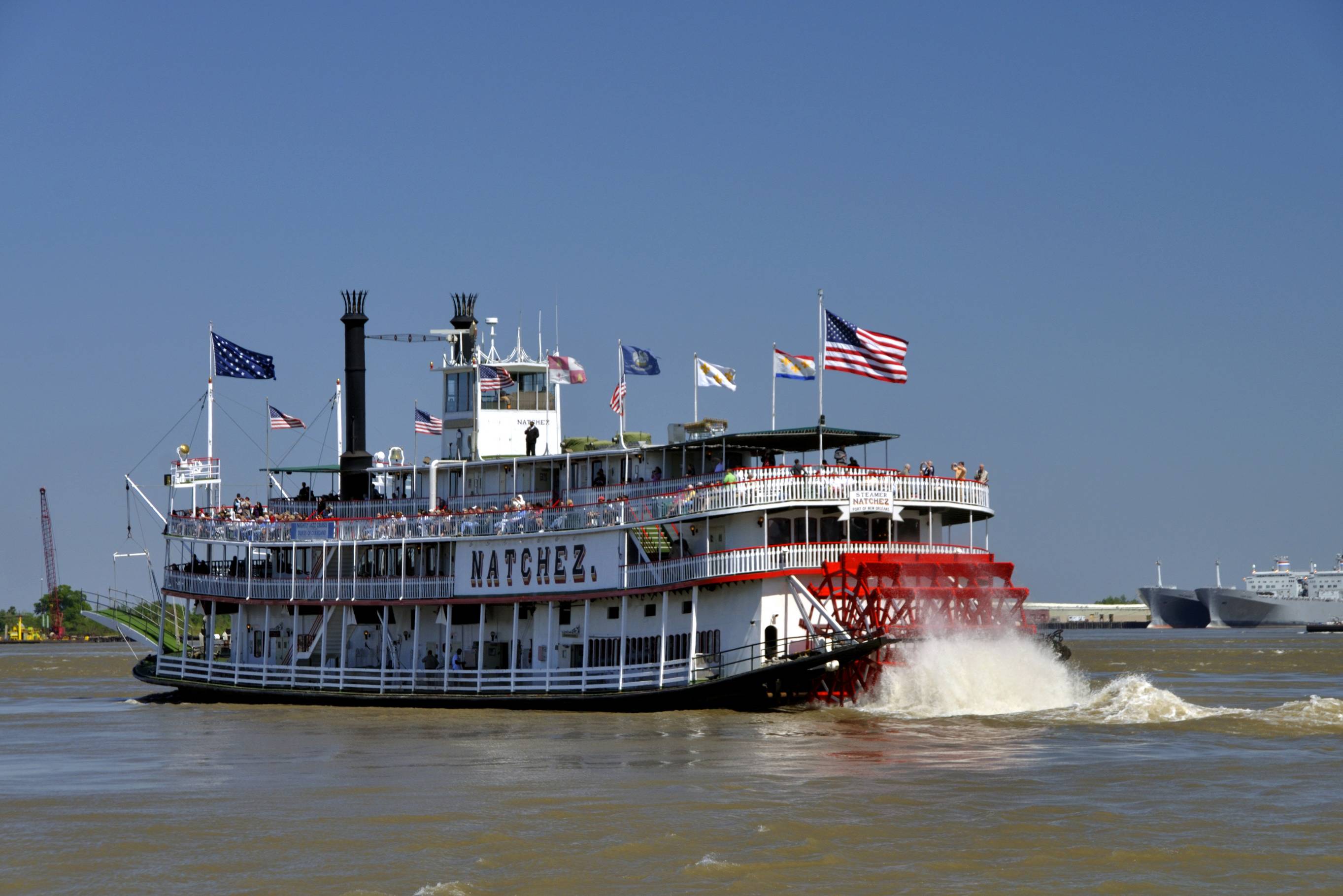 Stoomboot op de Mississippi, Amerika