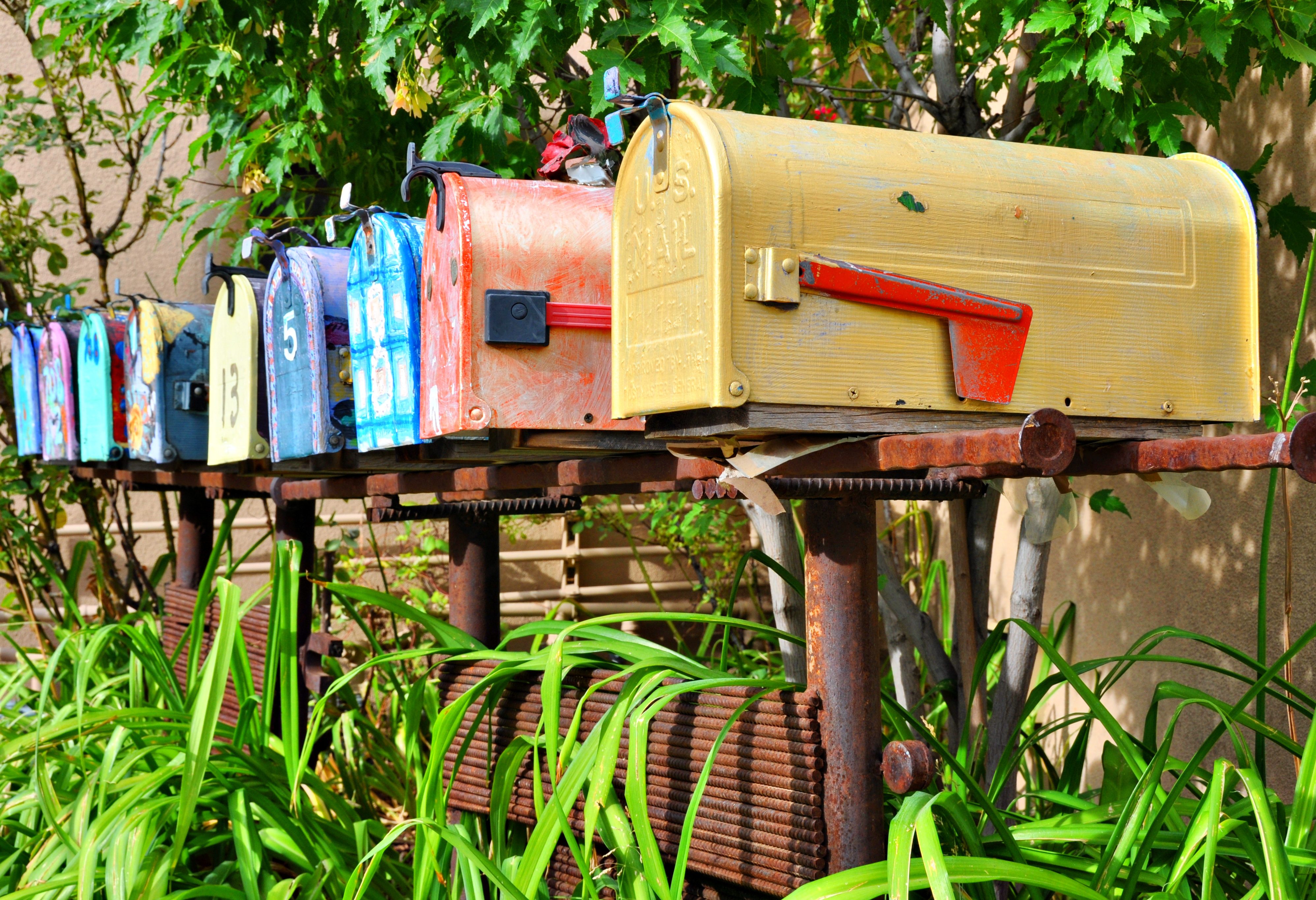 Brievenbussen in Amerika