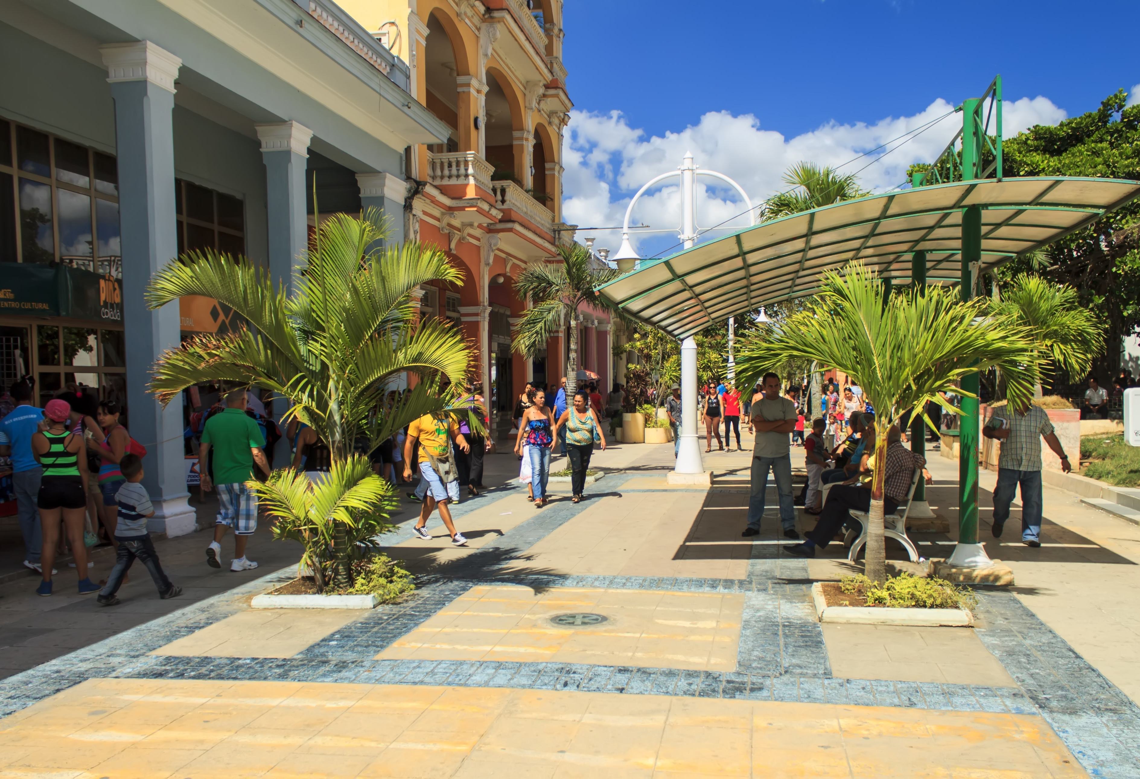 Boulevard in Ciego de Avila in Cuba