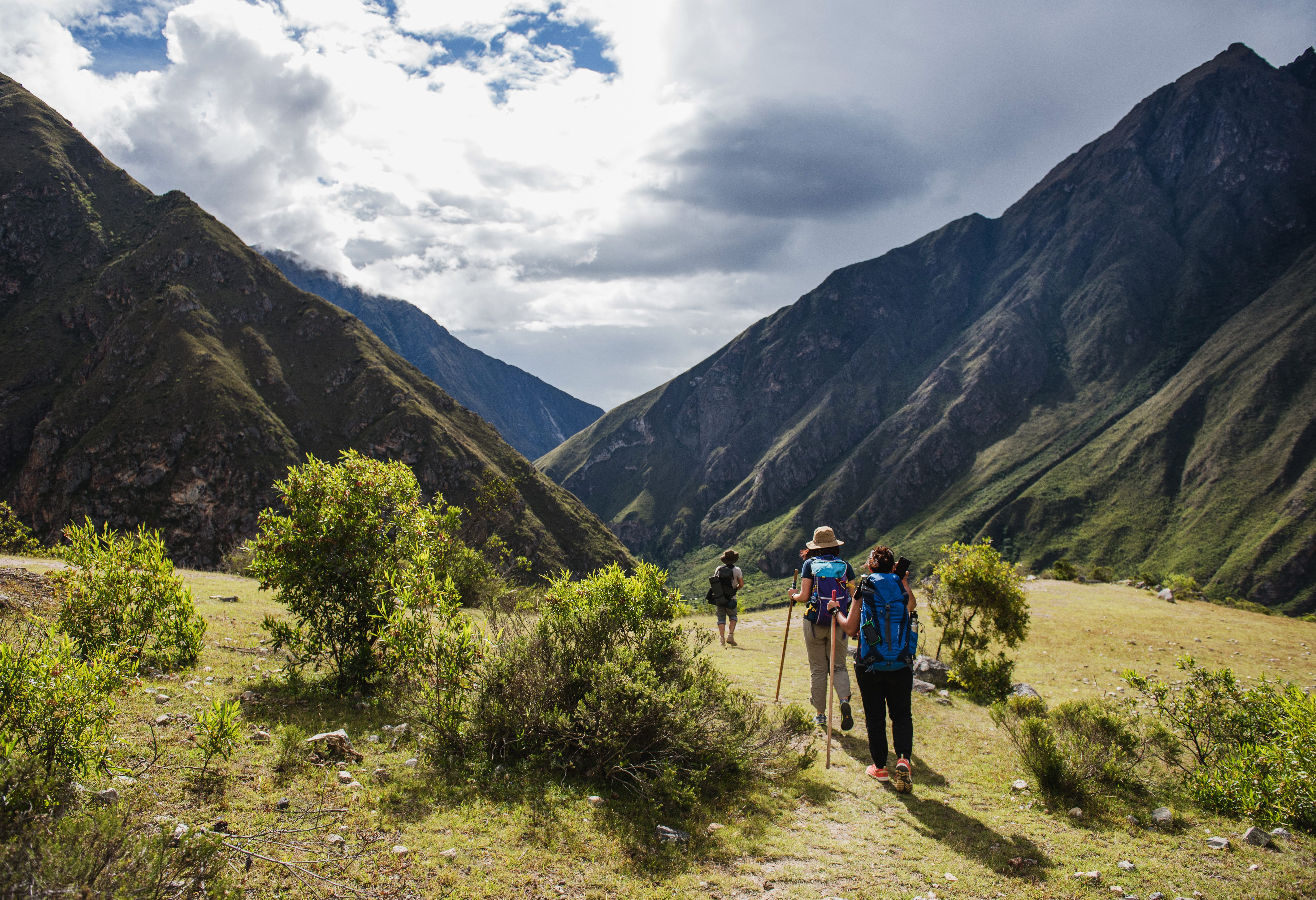 Wandelen op de Inca Trail naar Machu Picchu in Peru