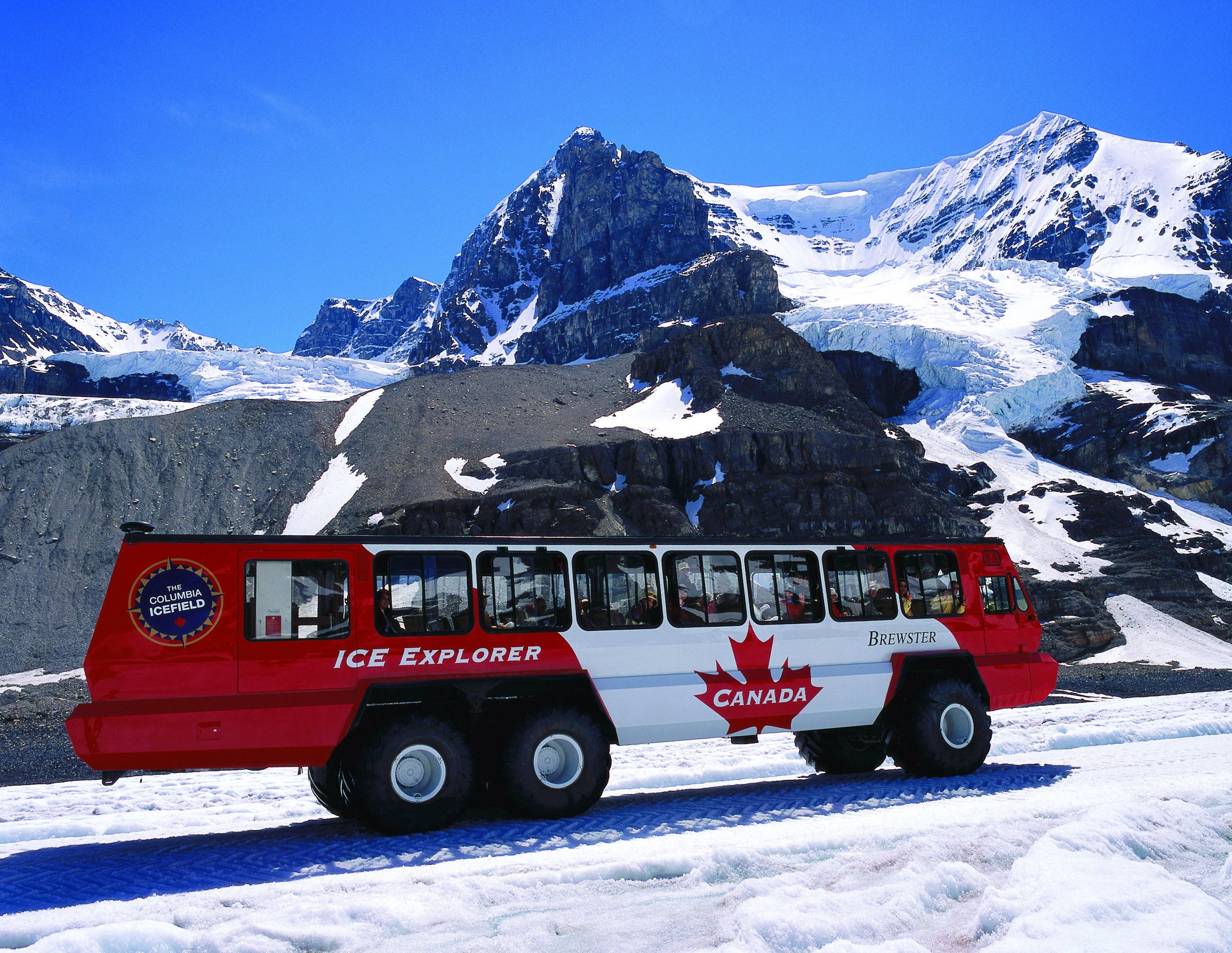 Wandel over Columbia Icefields in Canada