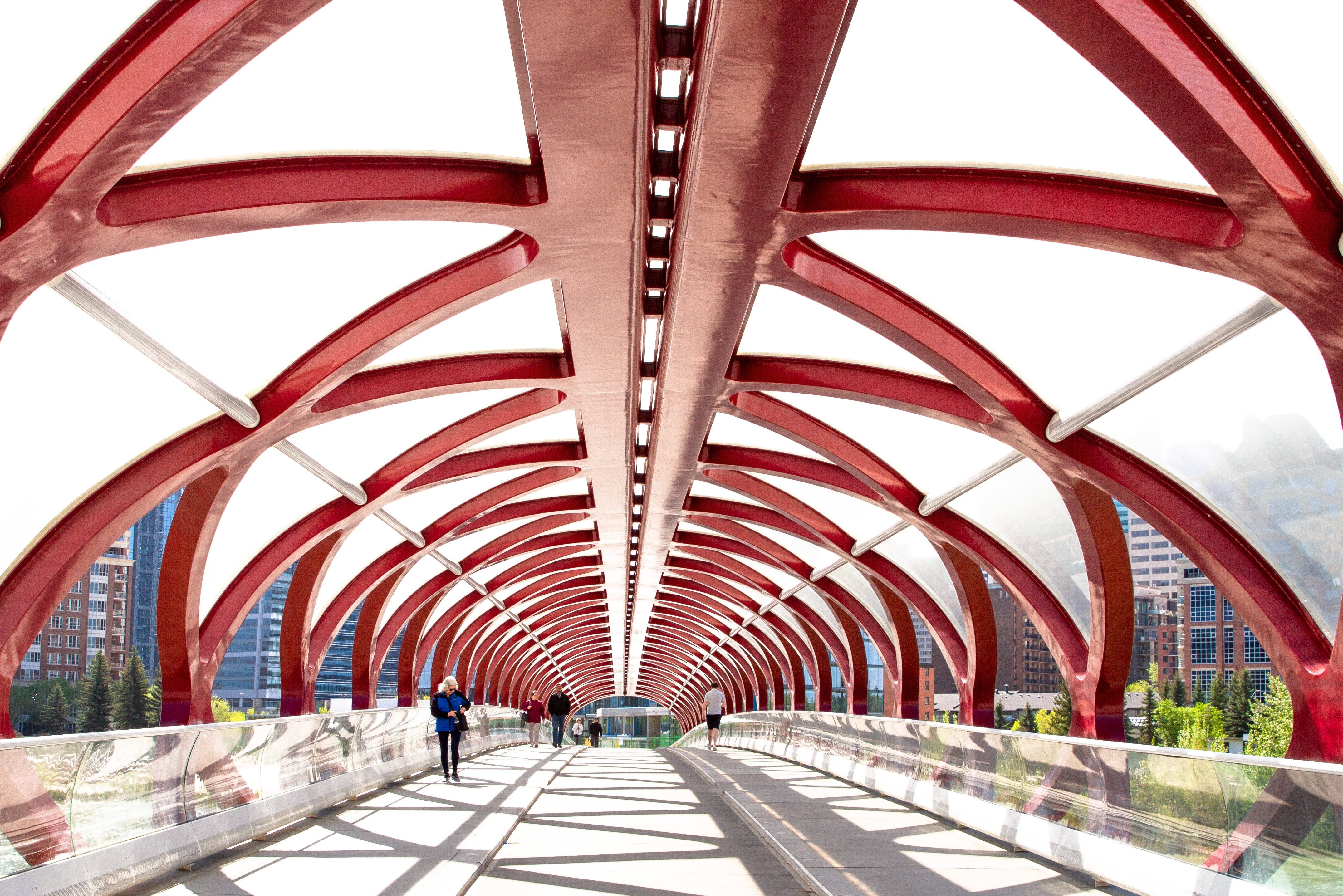 Peace Bridge in Calgary in Canada