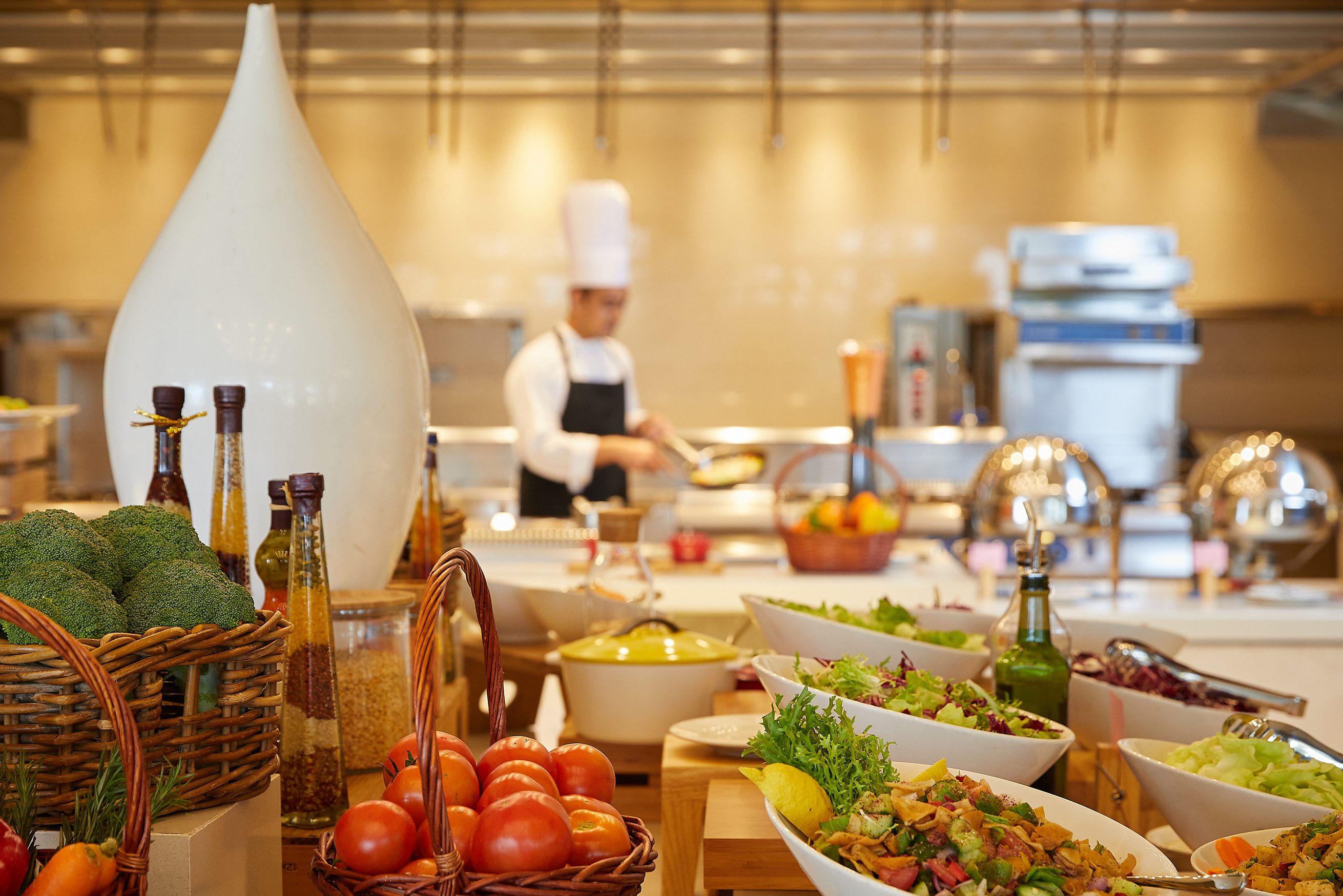 Vers Mydan buffet in het Barcelo Mussanah Resort in Oman