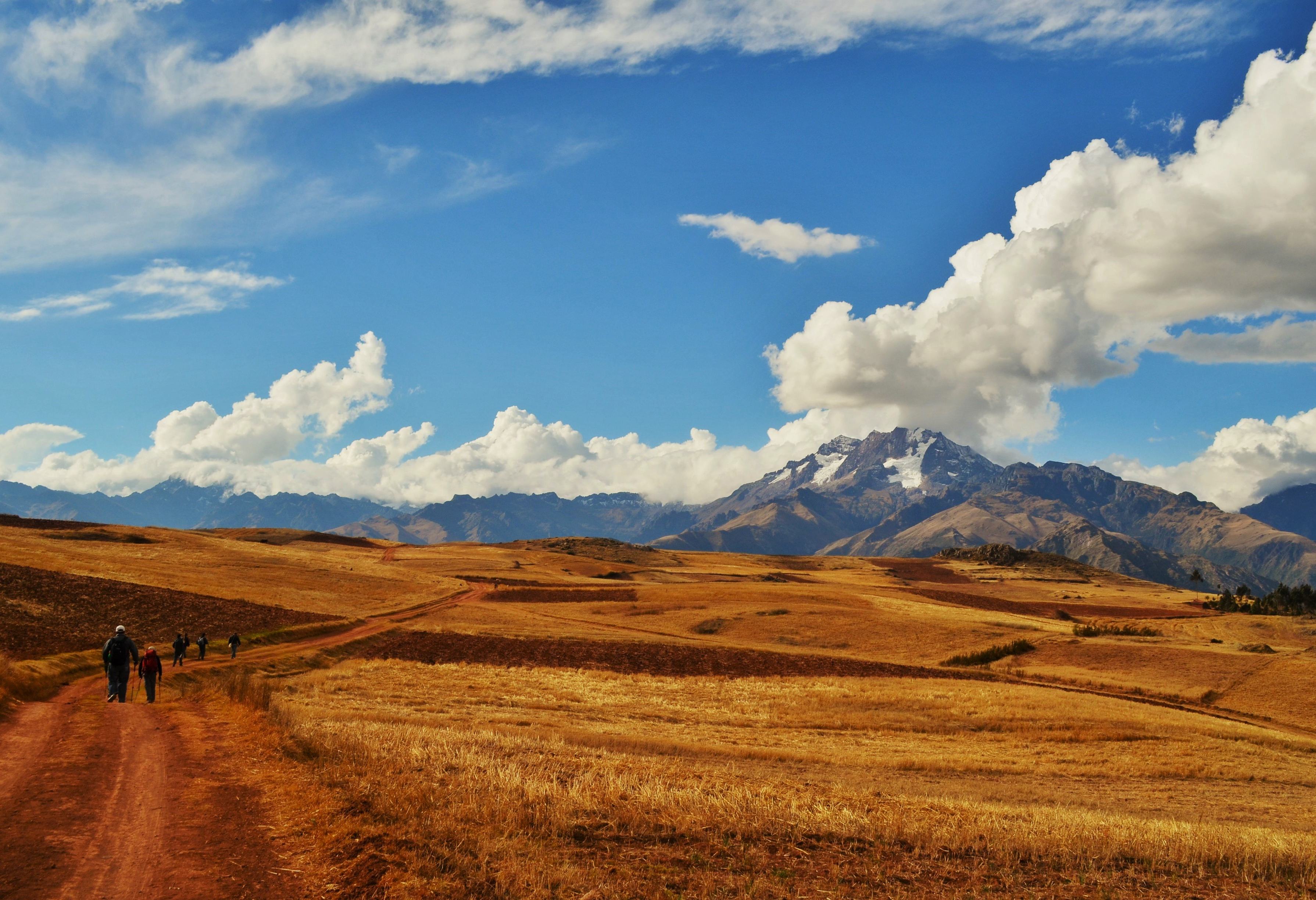 Landschap in de Sacred Valley in Peru