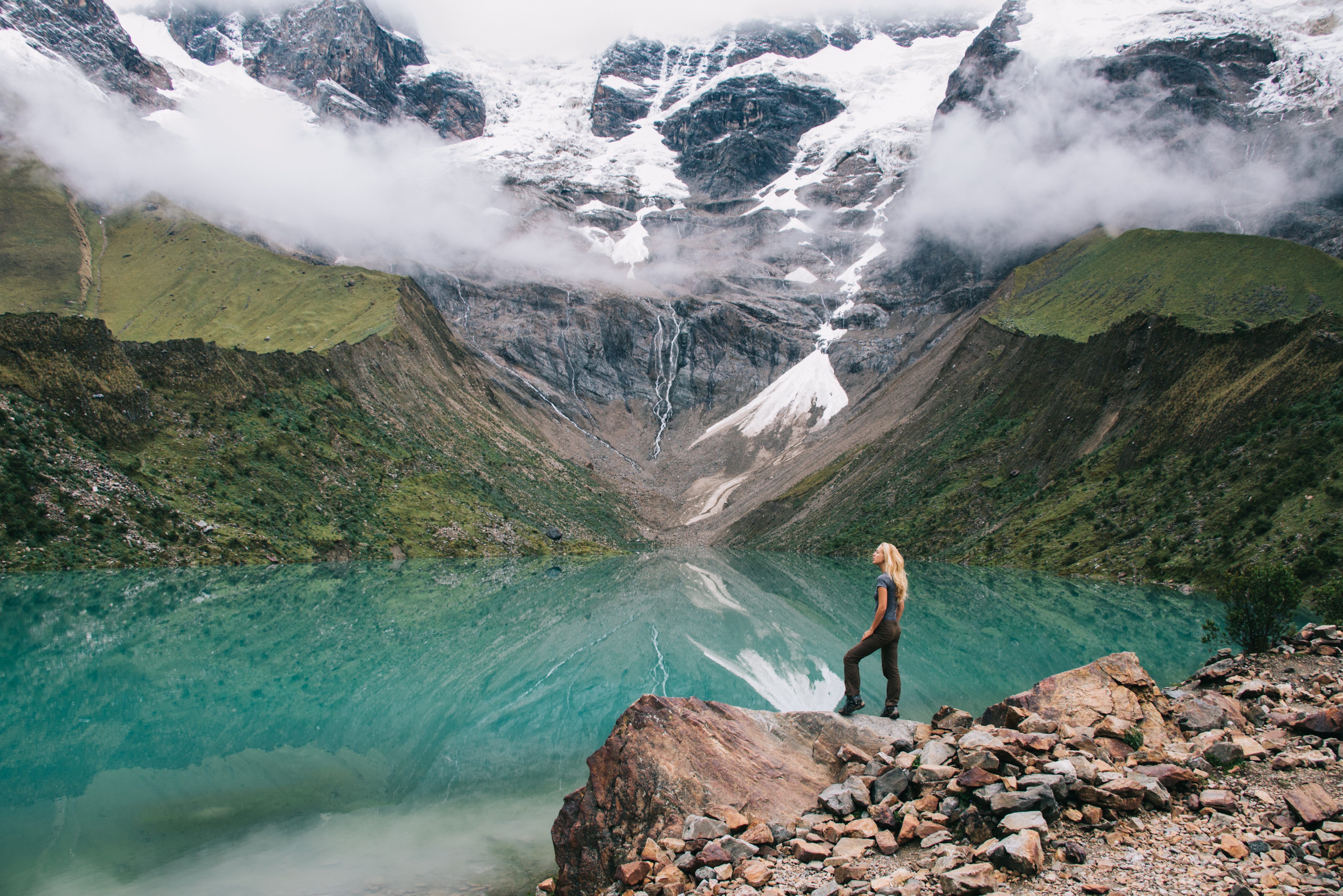 Lagune tijdens de Salkantay Trek in Peru