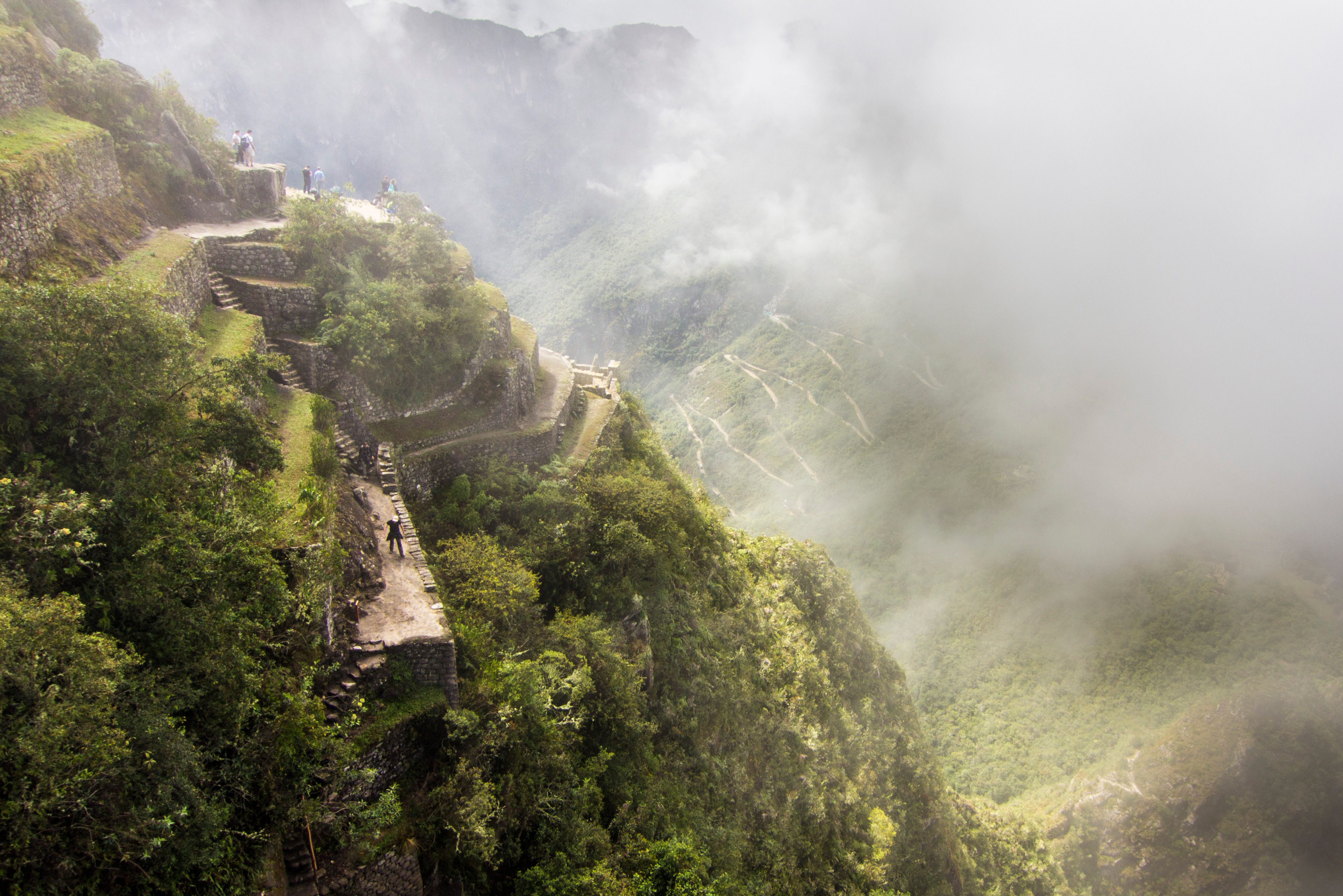 Huayna Picchu beklimmen bij Machu Picchu in Peru