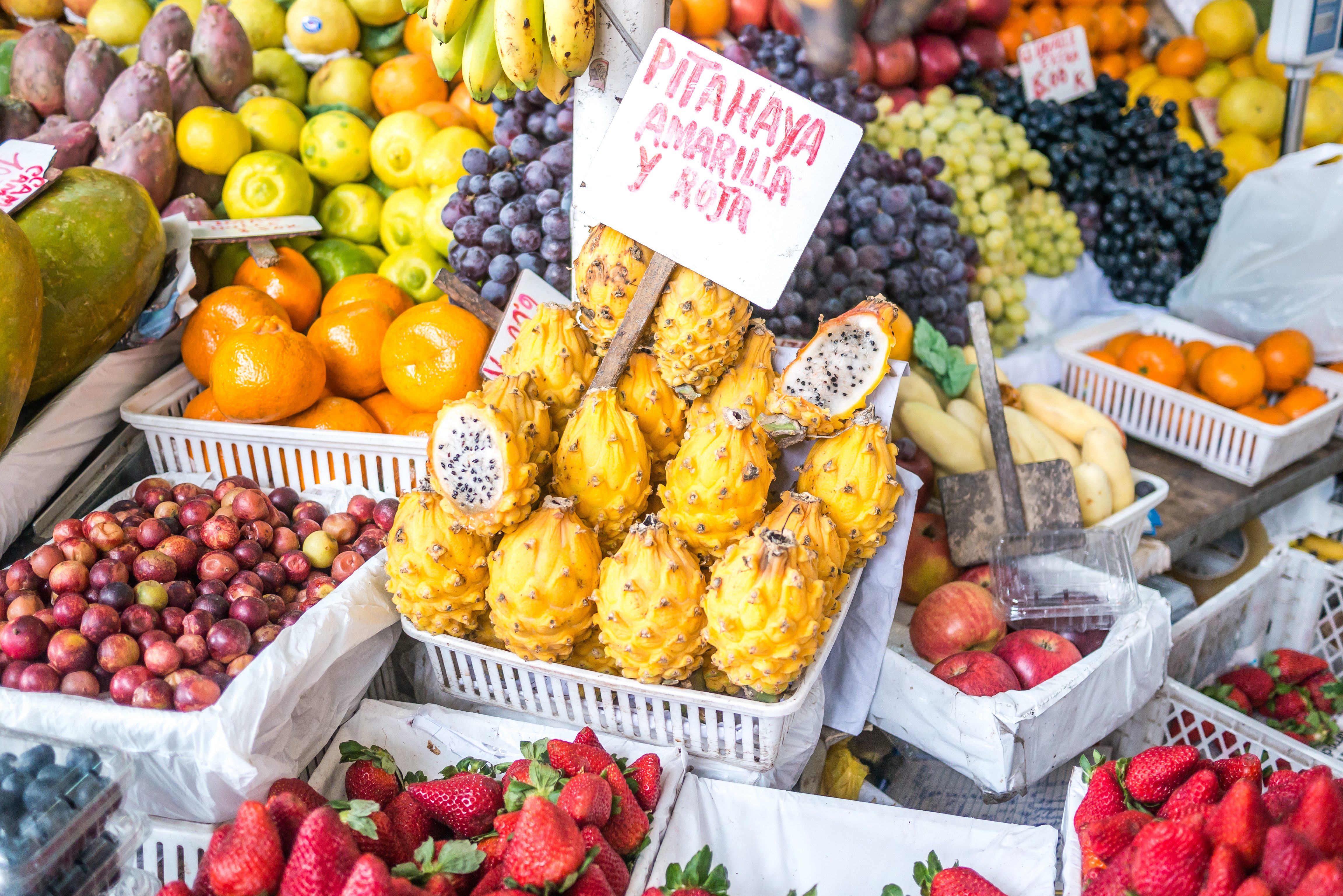 Lokale markt in Lima in Peru