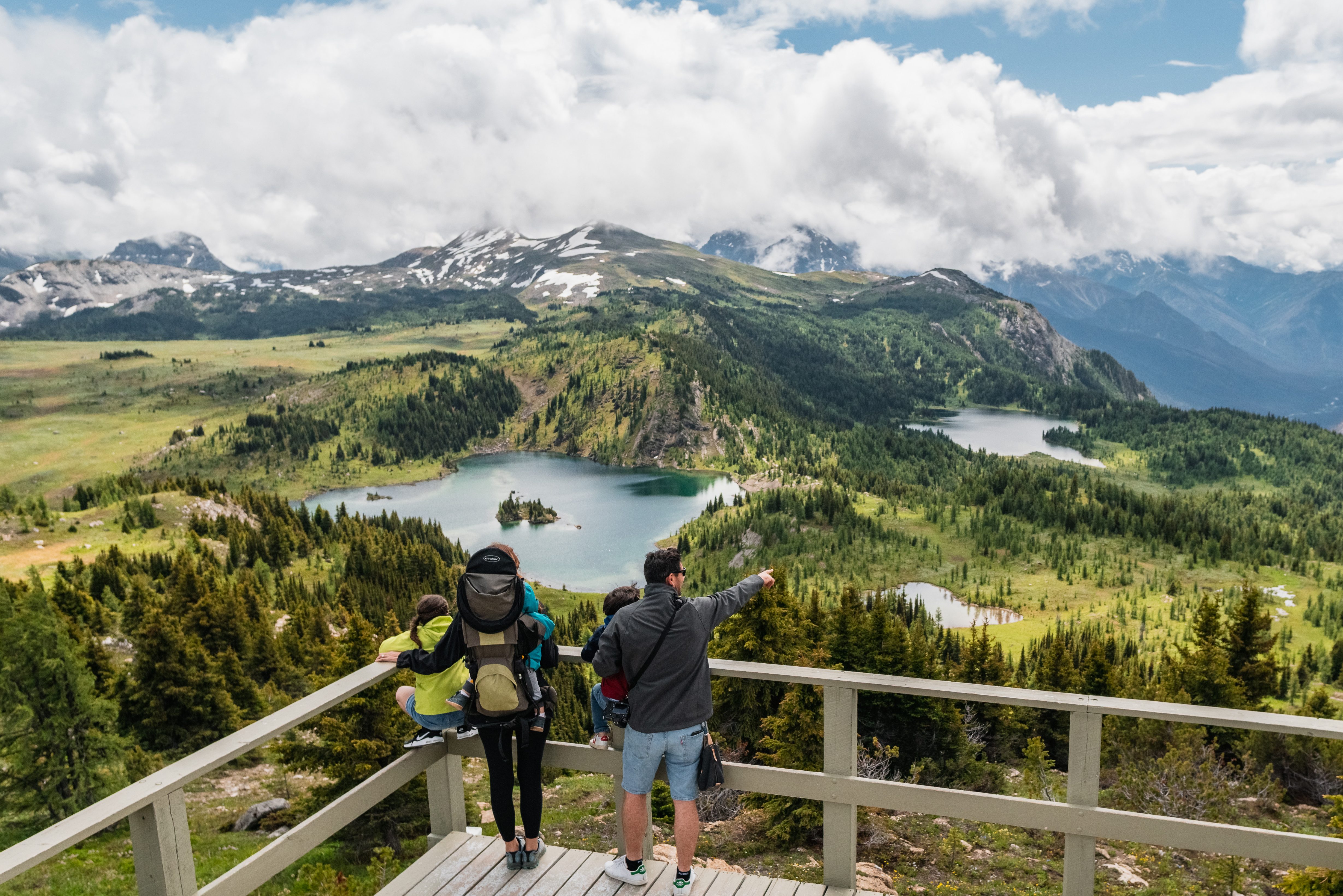 Uitzichtspunt Icefield Parkway Rocky Mountains Canada