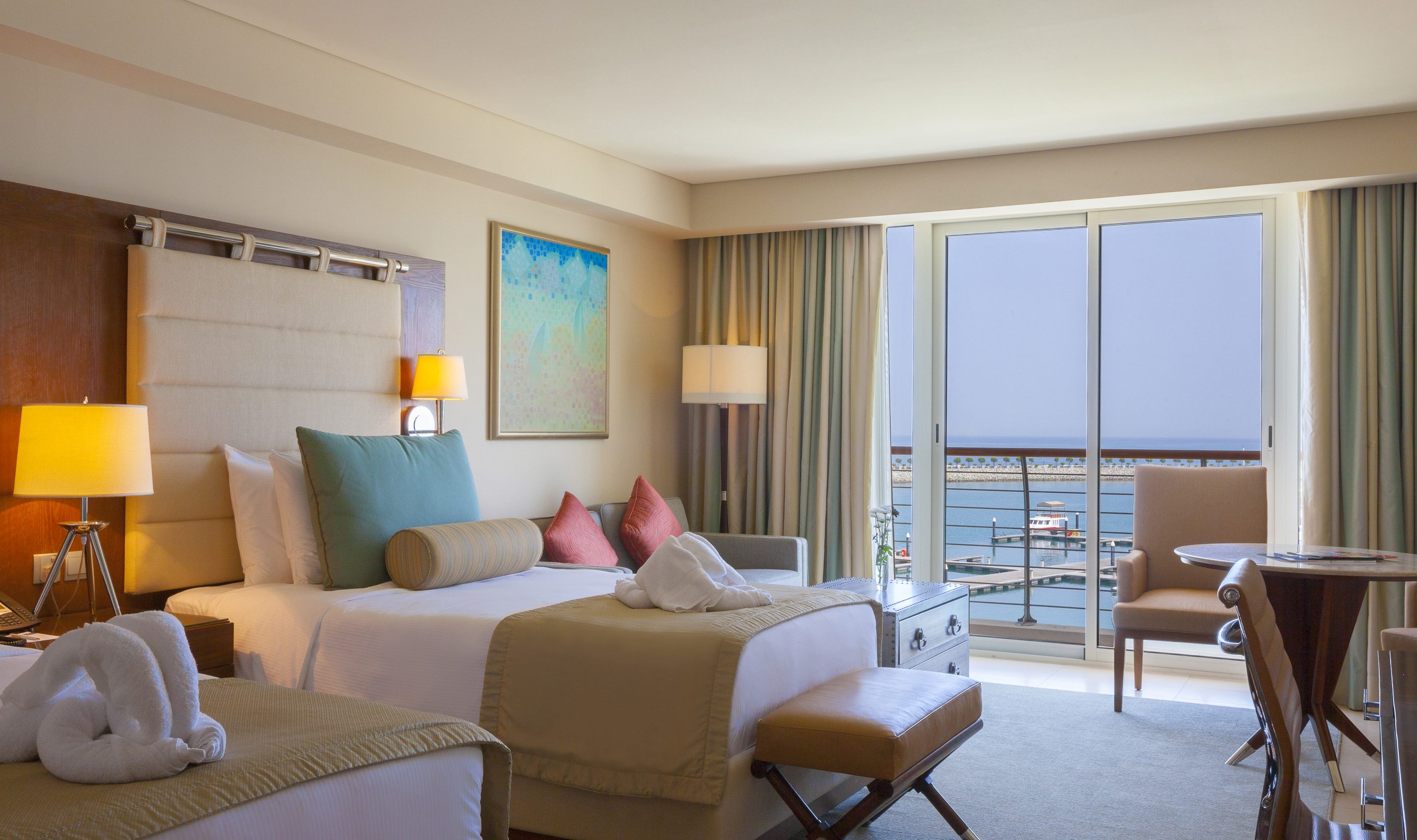 Superior Sea View kamer in het Barcelo Mussanah Resort in Oman