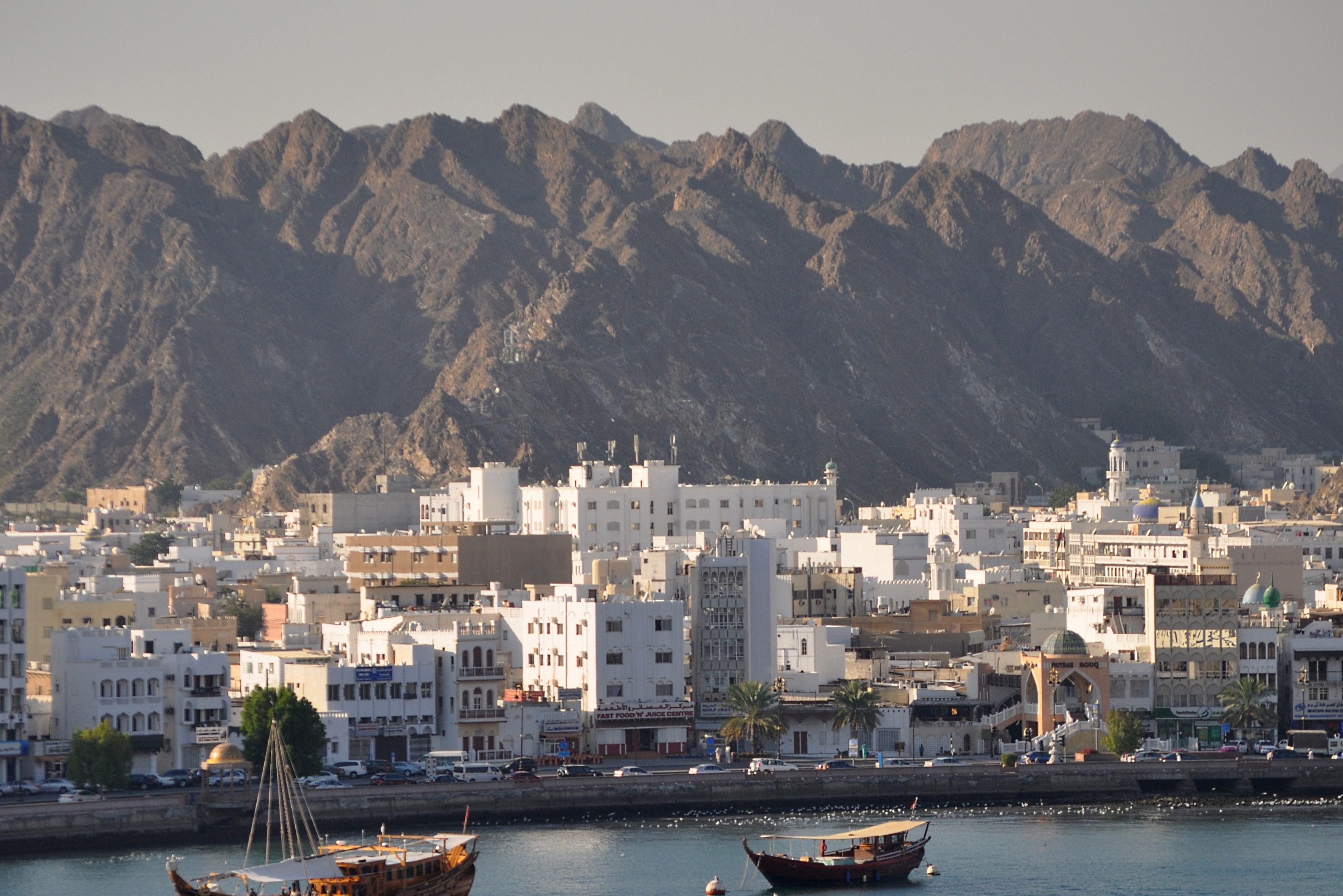 Muscat de Witte Hoofdstad van Oman