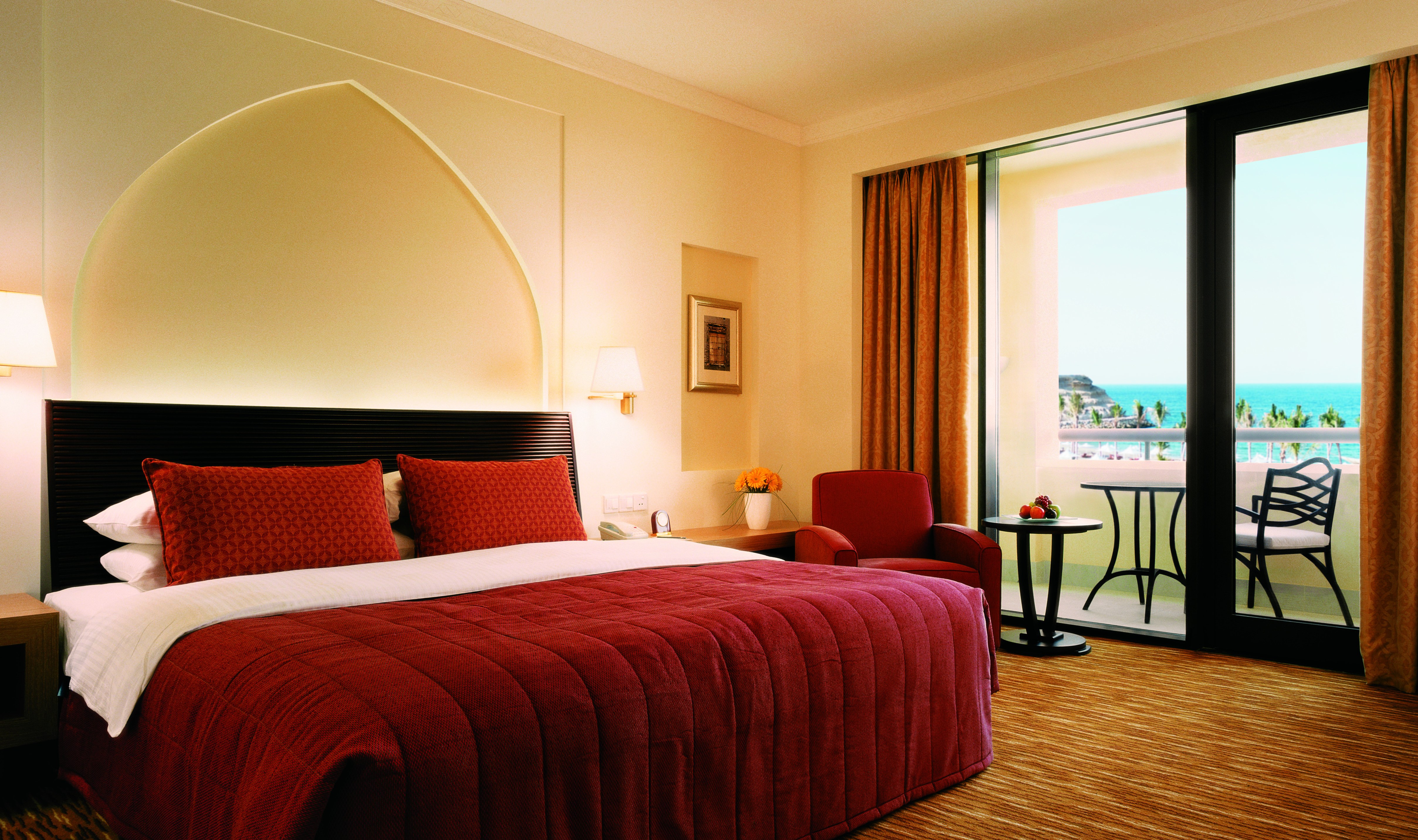 Deluxe Sea View kamer in het Shangri-La's Al Bandar resort bij Muscat in Oman