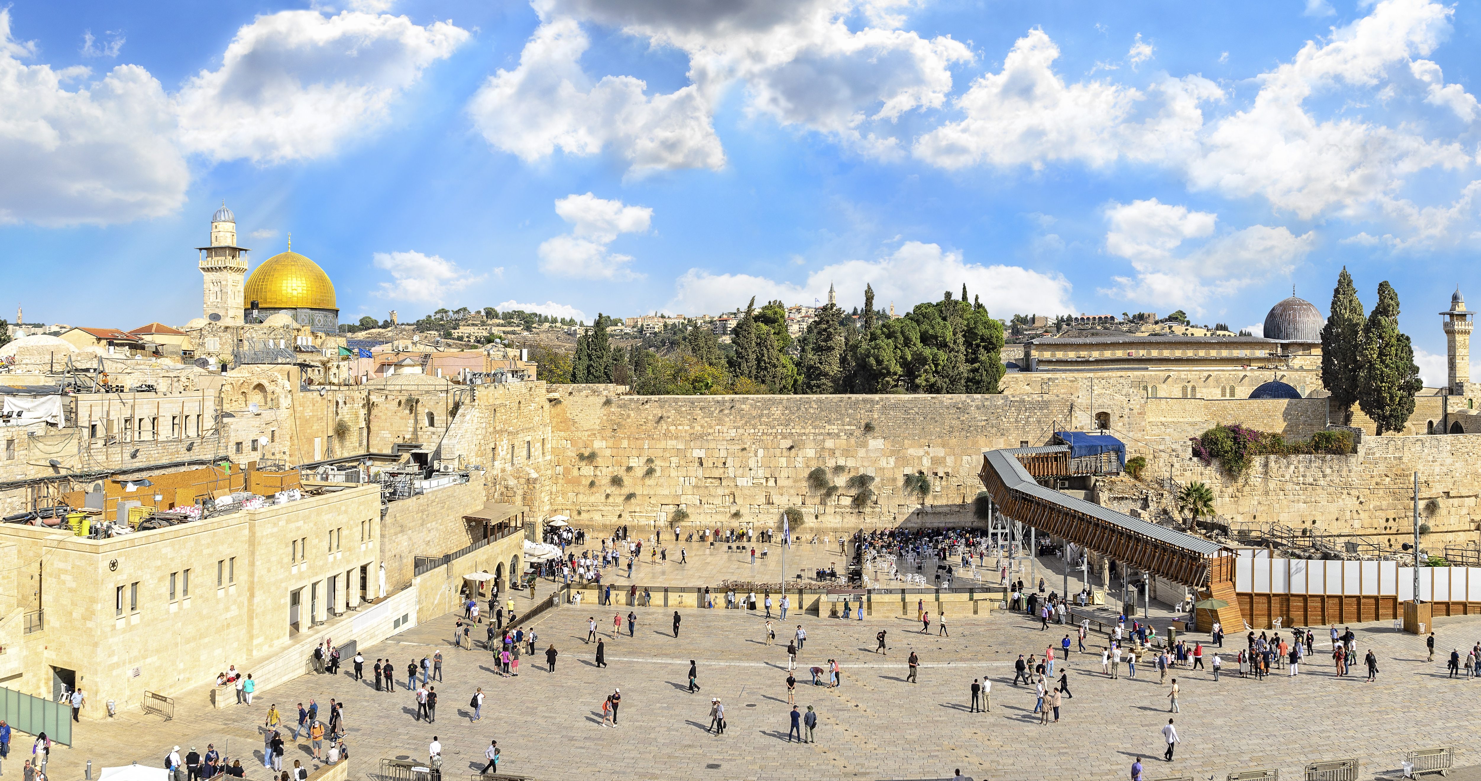 Uitzicht vanaf de Tempelberg in Jeruzalem, Israel