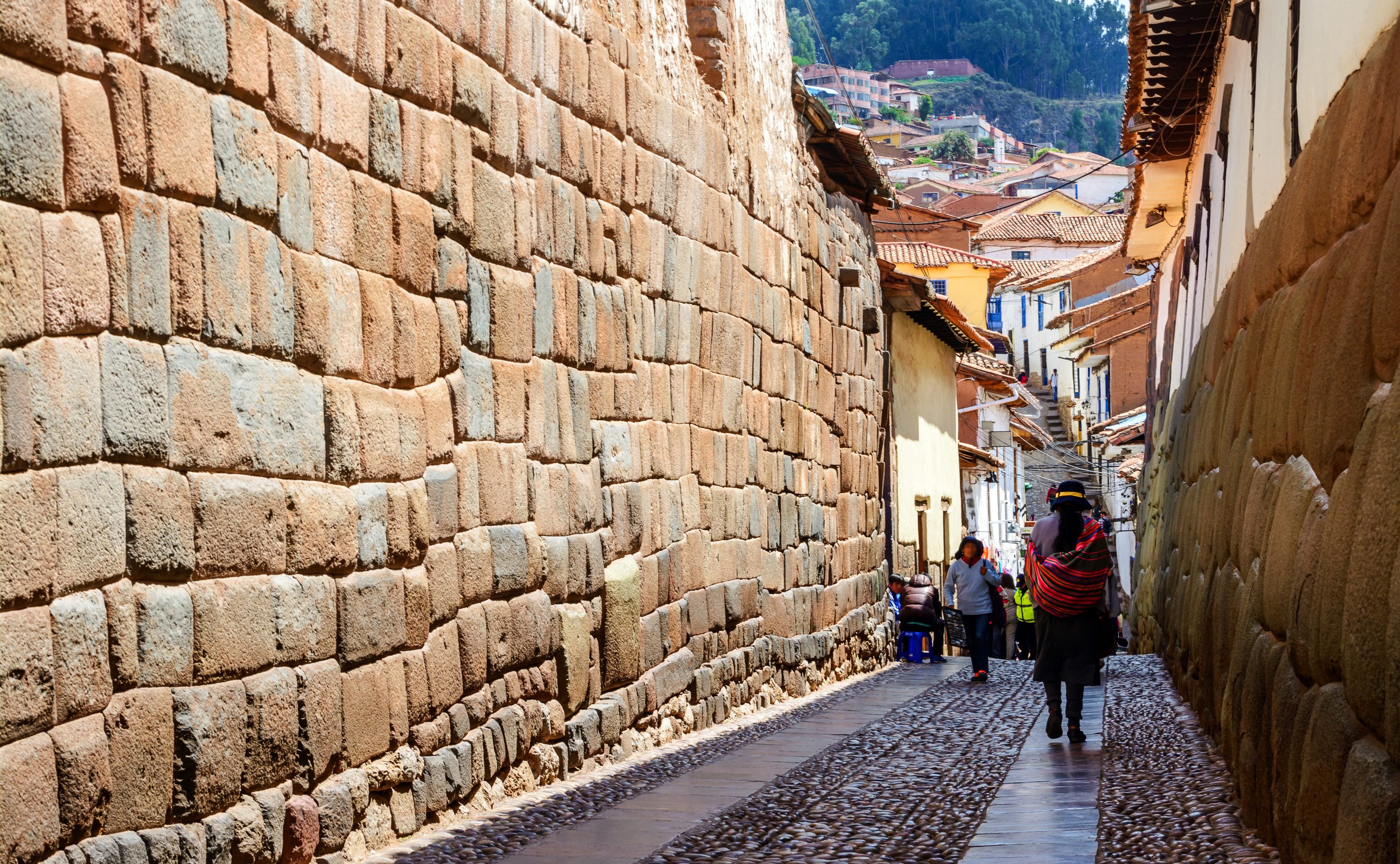 Cusco historische wijk san blas straatje