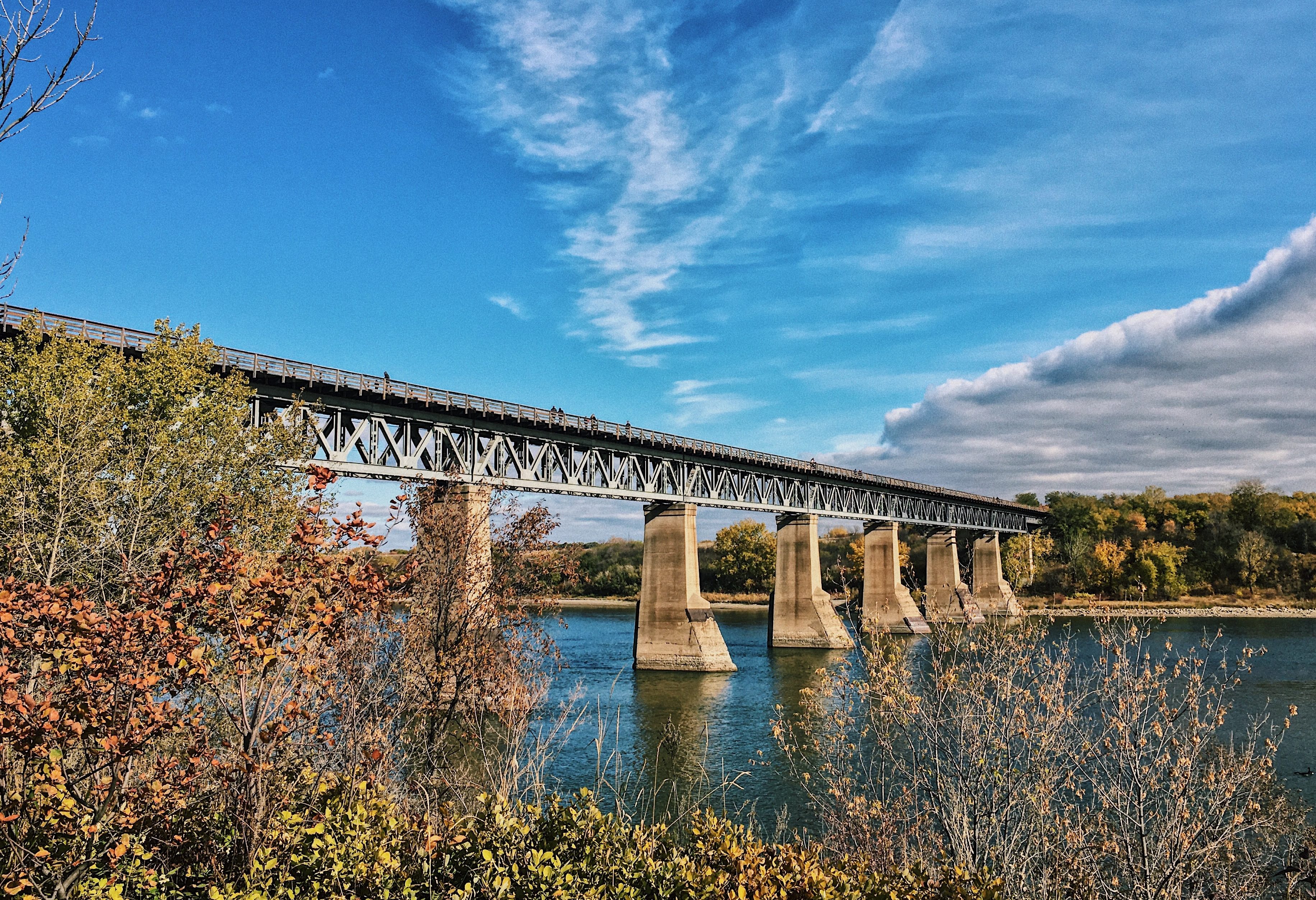 De South Saskatchewan River in Saskatoon, Canada